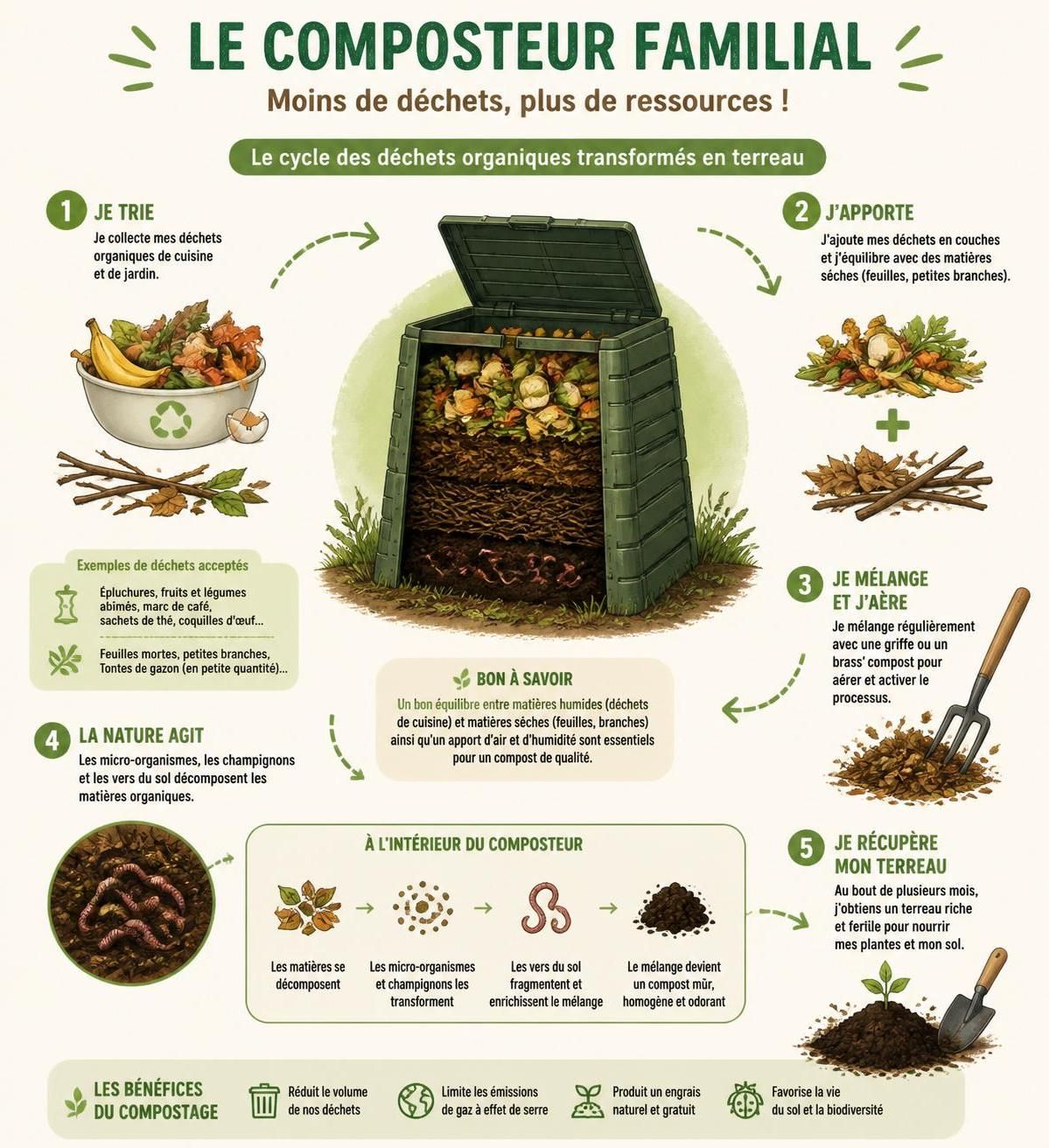 adoptez 10 habitudes simples pour un jardin zéro déchet et apprenez à ne plus gaspiller dans votre espace vert tout en respectant l'environnement.