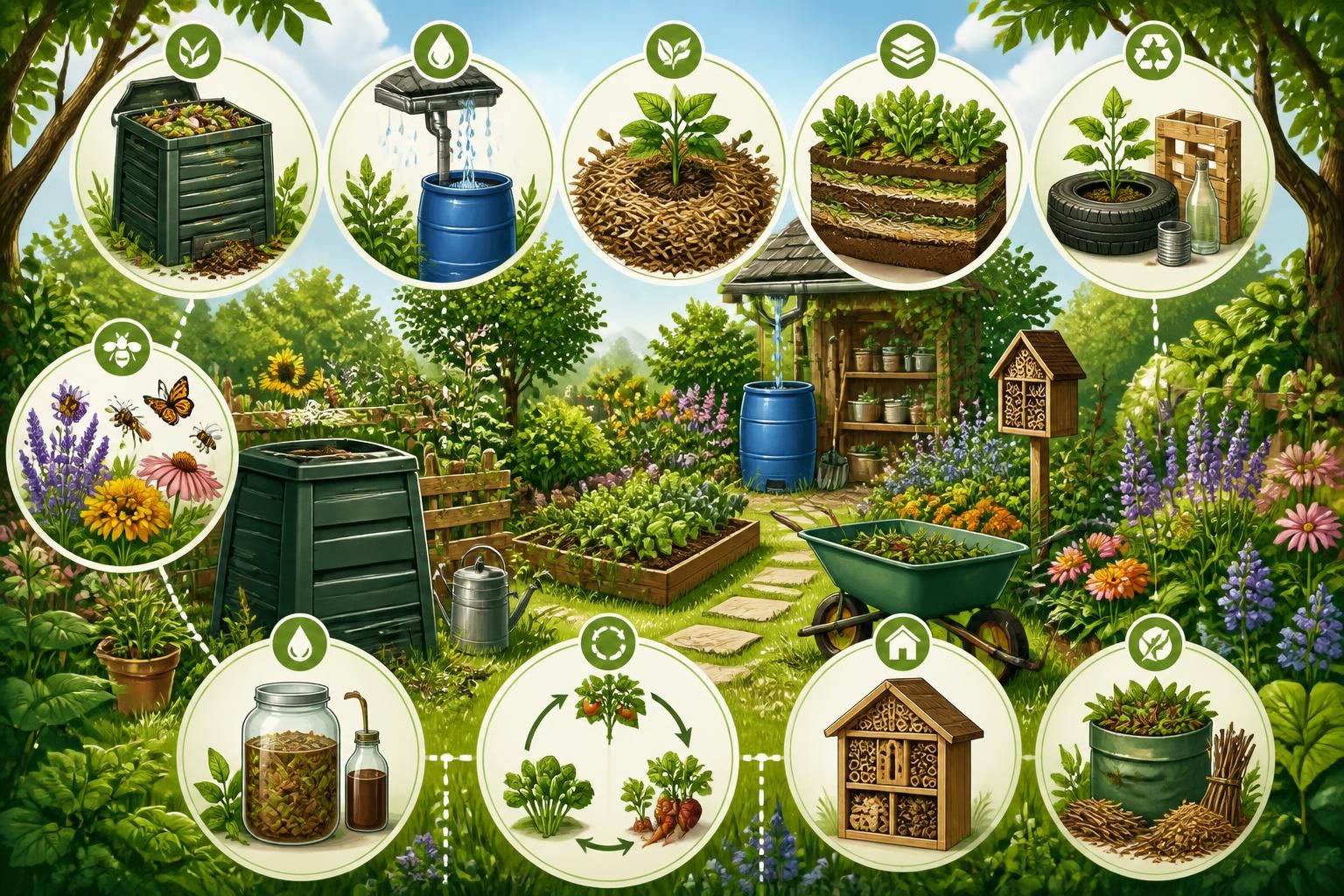 découvrez 10 habitudes essentielles pour un jardin zéro déchet et apprenez à ne plus rien gaspiller dans votre espace vert tout en respectant la nature.