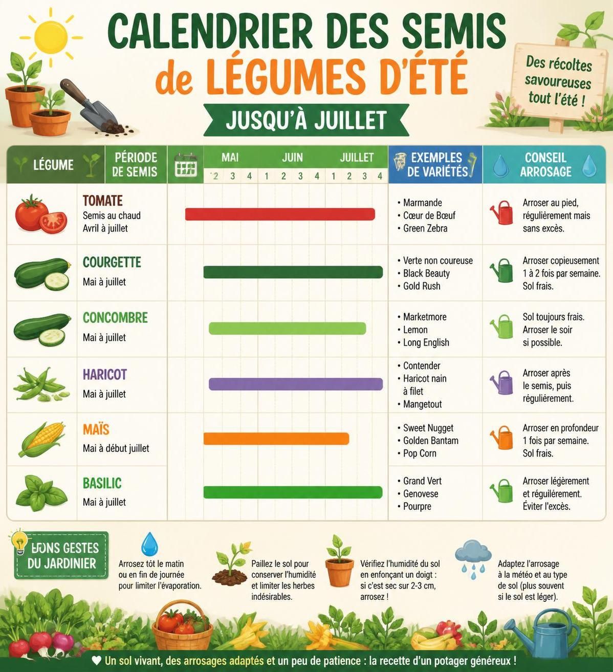 découvrez quels légumes semer en juillet pour profiter d'une récolte abondante dans votre potager jusqu'en octobre. astuces et conseils pratiques pour un été gourmand.
