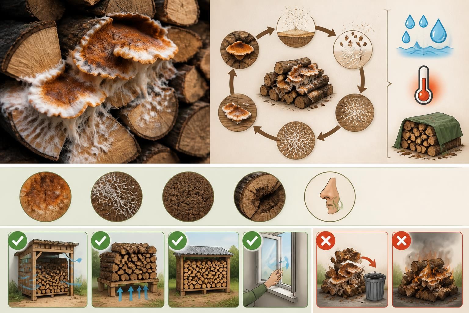 découvrez comment identifier la mérule sur votre bois de chauffage, ce champignon destructeur, et apprenez les meilleures méthodes pour agir efficacement et protéger votre maison.