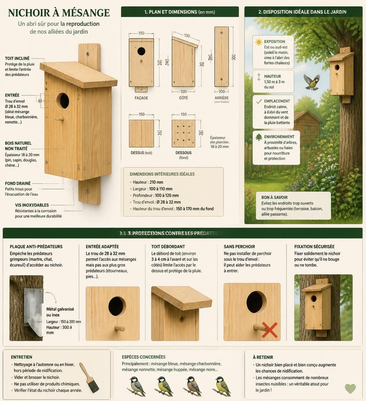découvrez comment attirer une mésange dans votre jardin et assurer sa présence tout au long de l'année grâce à des conseils pratiques d'aménagement et d'alimentation.