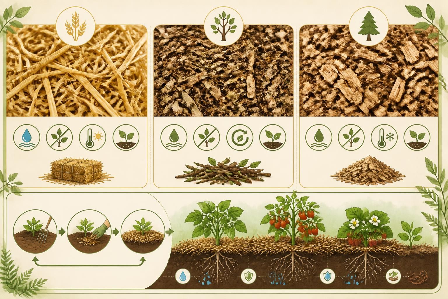 découvrez les avantages du paillage naturel avec la paille, le brf ou les copeaux pour protéger et nourrir votre jardin. choisissez le mulch idéal selon vos besoins pour un jardin épanoui et écologique.