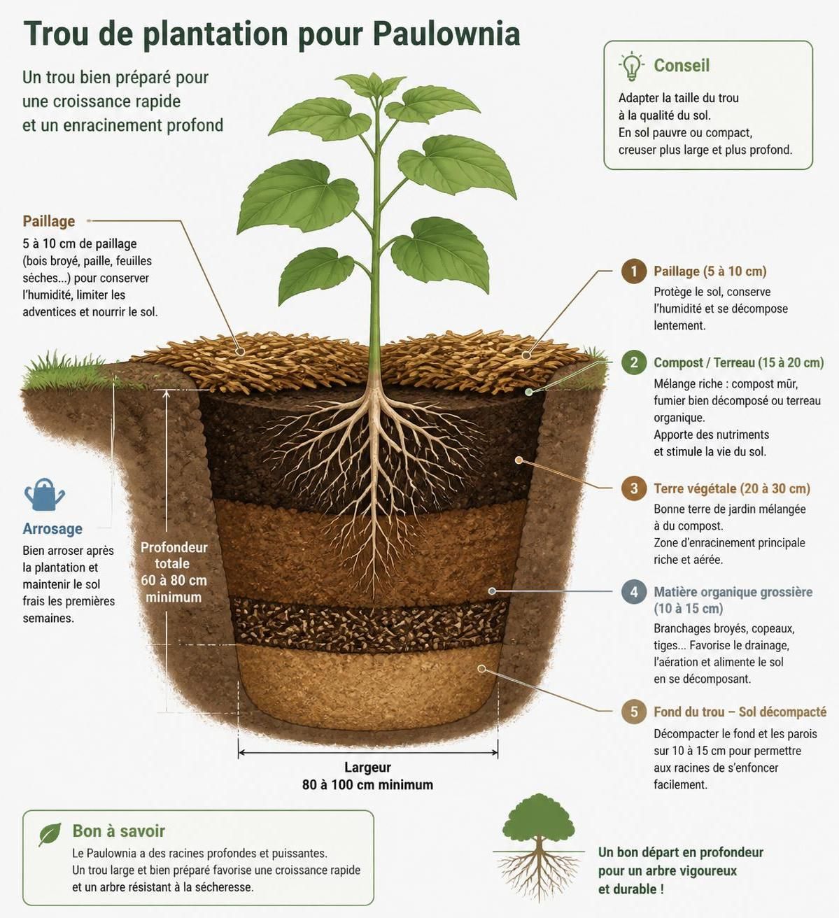 découvrez tout ce qu'il faut savoir sur le paulownia, cet arbre à croissance rapide. conseils de plantation, entretien et avantages pour réussir votre projet de jardinage.