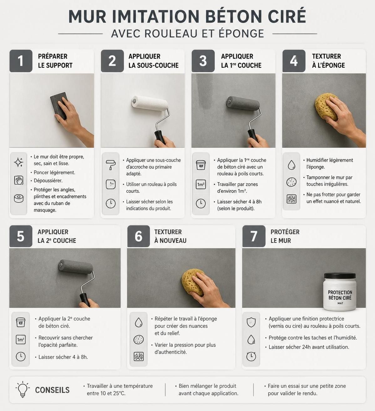 découvrez la peinture effet béton pour transformer vos murs en un style industriel et tendance, sans travaux lourds ni gros chantier. facile à appliquer et moderne, elle apporte une touche urbaine à votre intérieur.