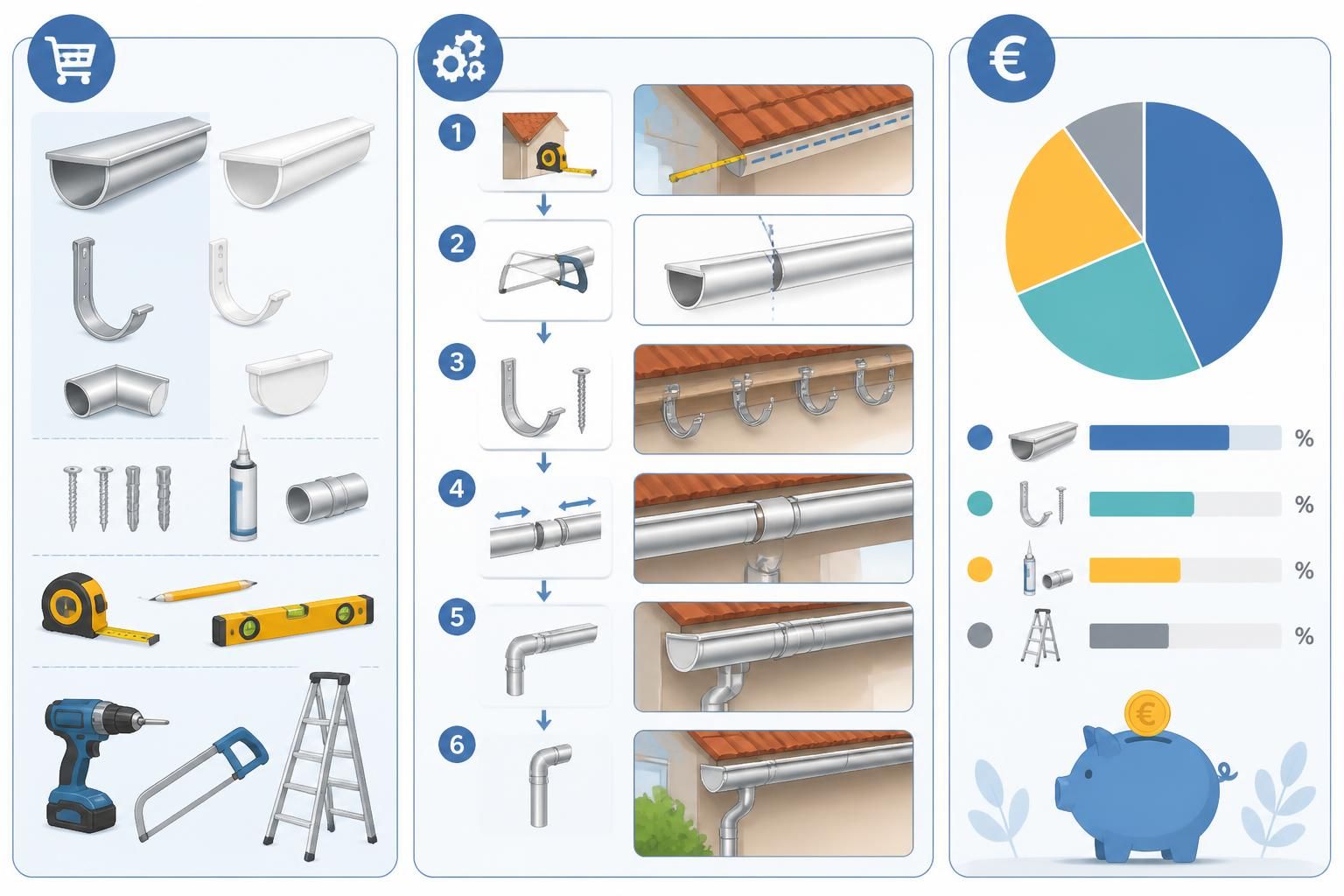 découvrez comment poser une gouttière vous-même grâce à notre guide complet : choix des matériaux, étapes détaillées et estimation du coût pour une installation réussie.