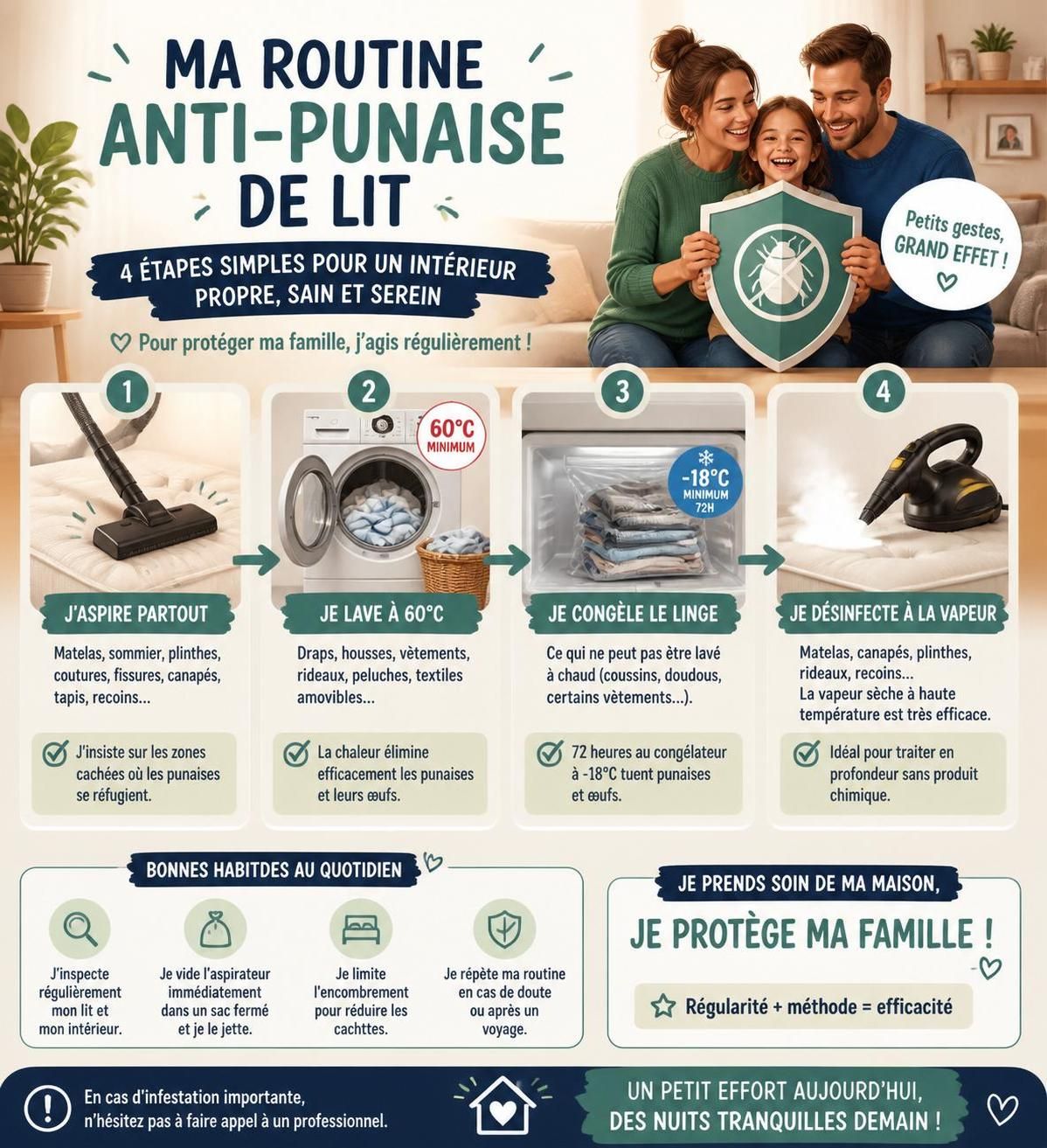 découvrez comment détecter efficacement les punaises de lit, les éliminer en toute sécurité et protéger durablement votre maison contre ces nuisibles.