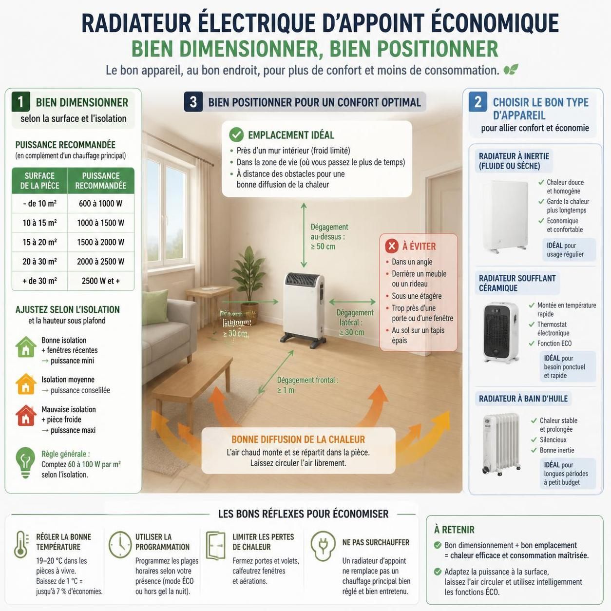 découvrez comment choisir un radiateur électrique d'appoint économique pour chauffer efficacement votre intérieur sans augmenter votre facture d'énergie.