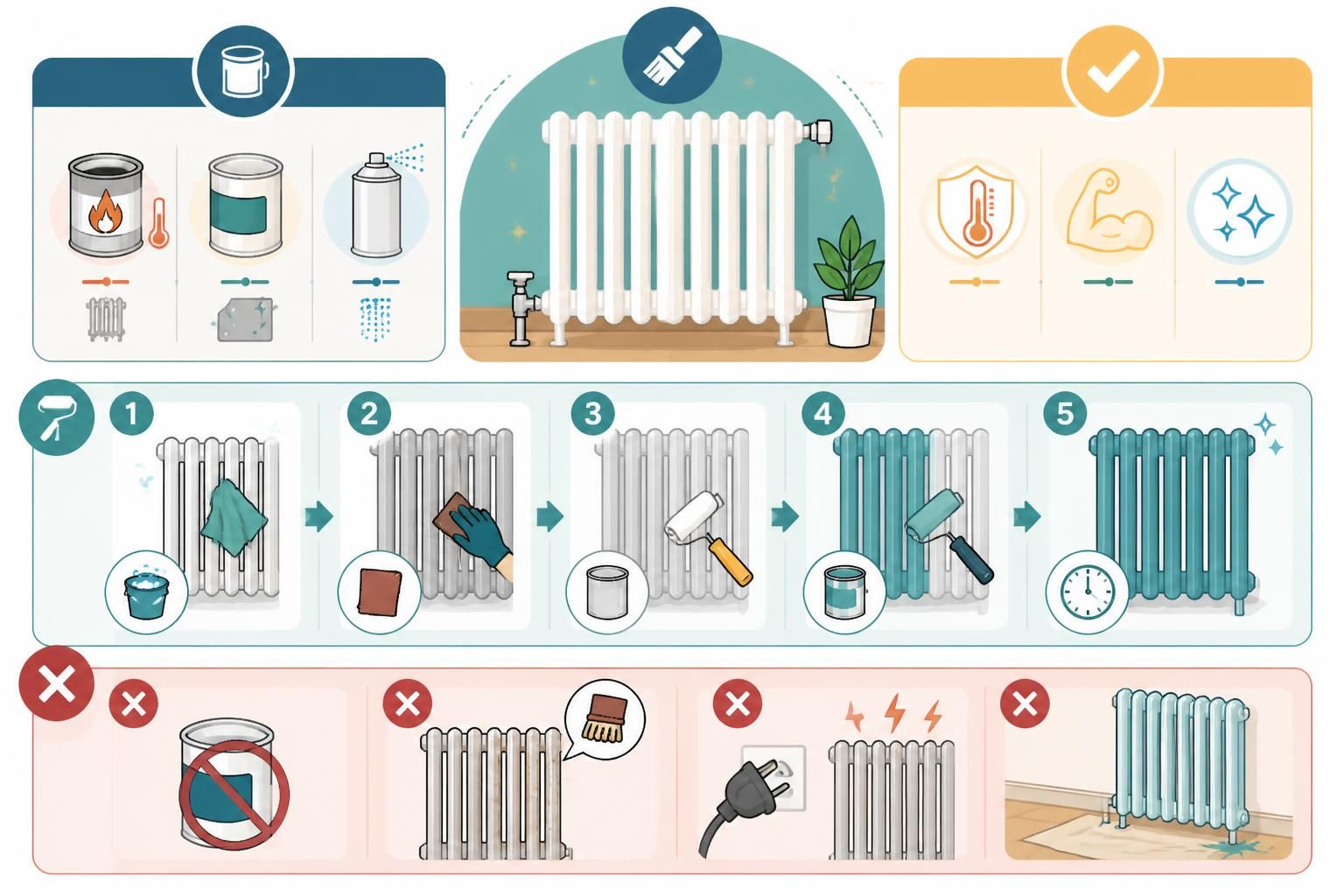 découvrez comment repeindre un radiateur efficacement : choisissez les bonnes peintures, suivez la méthode adaptée et évitez les erreurs courantes pour un résultat durable et esthétique.