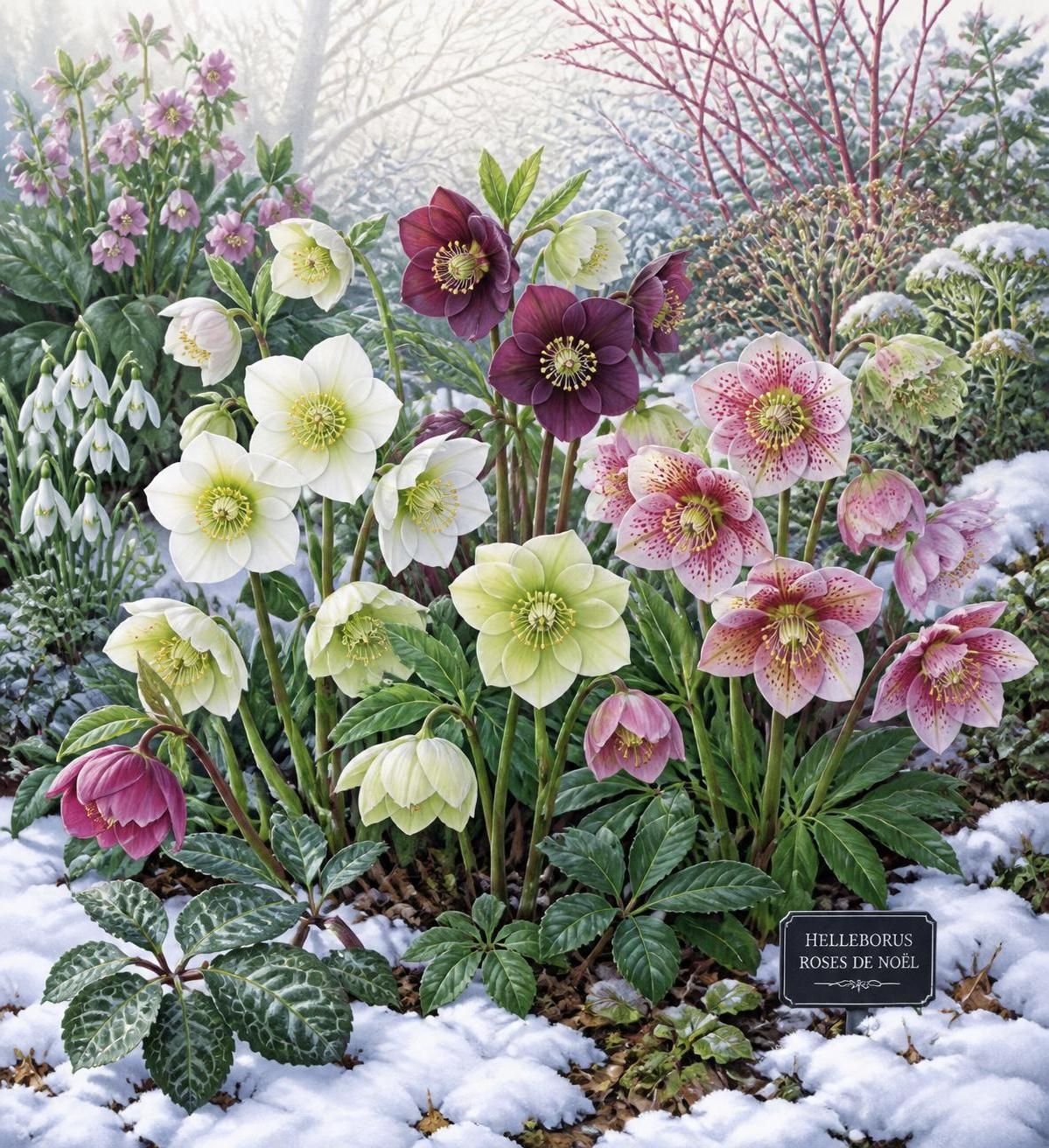découvrez comment planter et entretenir la rose de noël (hellébore), une vivace élégante qui apporte de la couleur à votre jardin en plein hiver.