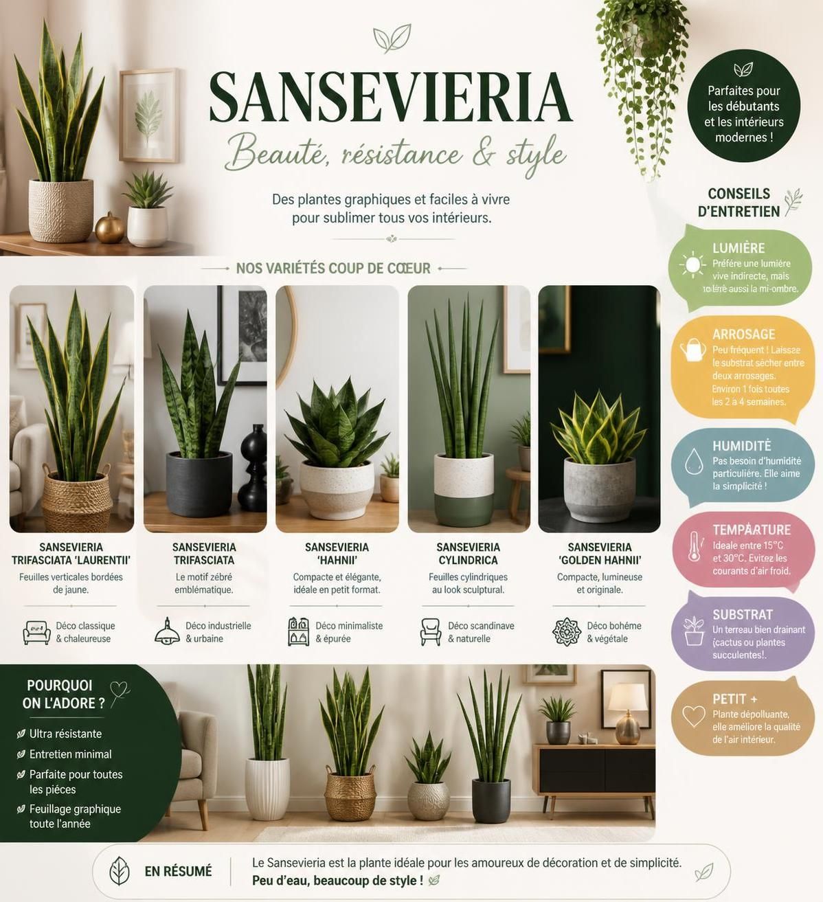 découvrez la sansevieria, une plante increvable et élégante, parfaite pour décorer tous les intérieurs grâce à sa résistance et son style unique.