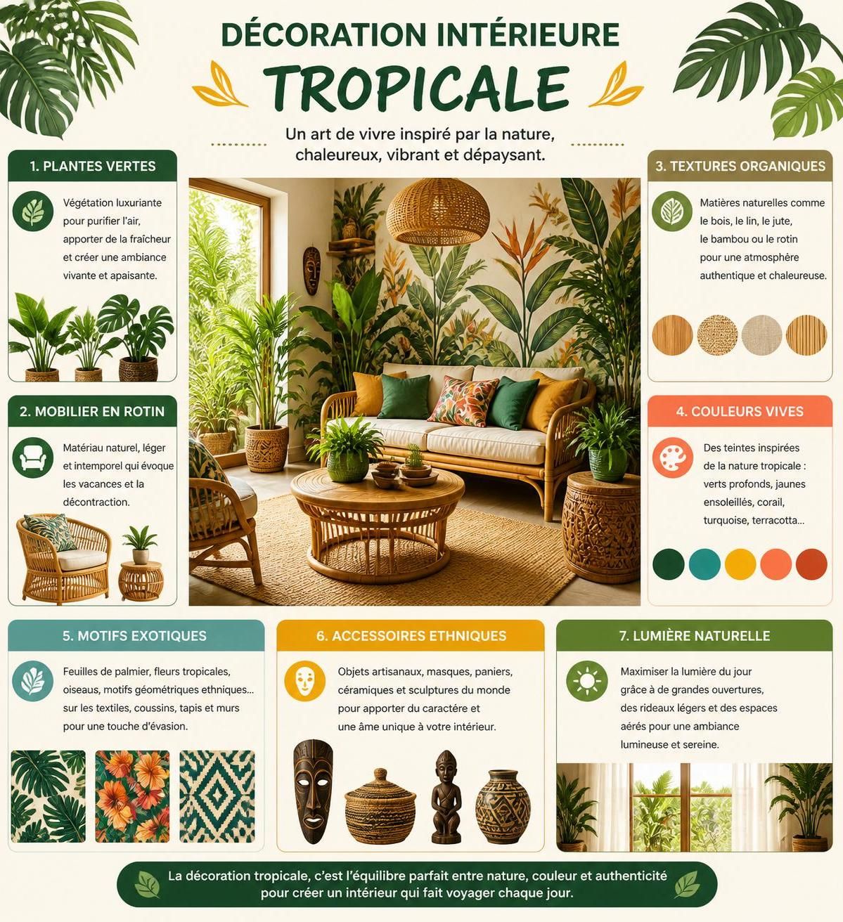 découvrez comment adopter un style tropical en décoration intérieure pour transformer votre maison en un havre de paix exotique et chaleureux, grâce à des astuces simples et des éléments naturels.