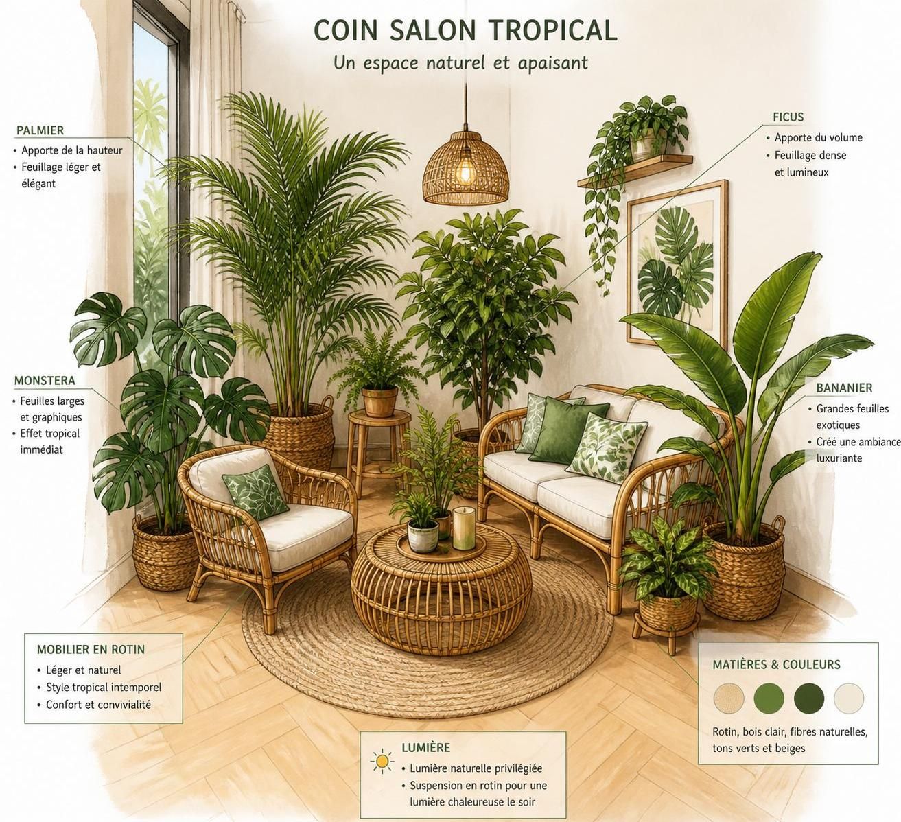 découvrez comment adopter un style tropical en décoration intérieure pour créer une ambiance exotique et chaleureuse chez vous, avec des conseils simples et des idées inspirantes.