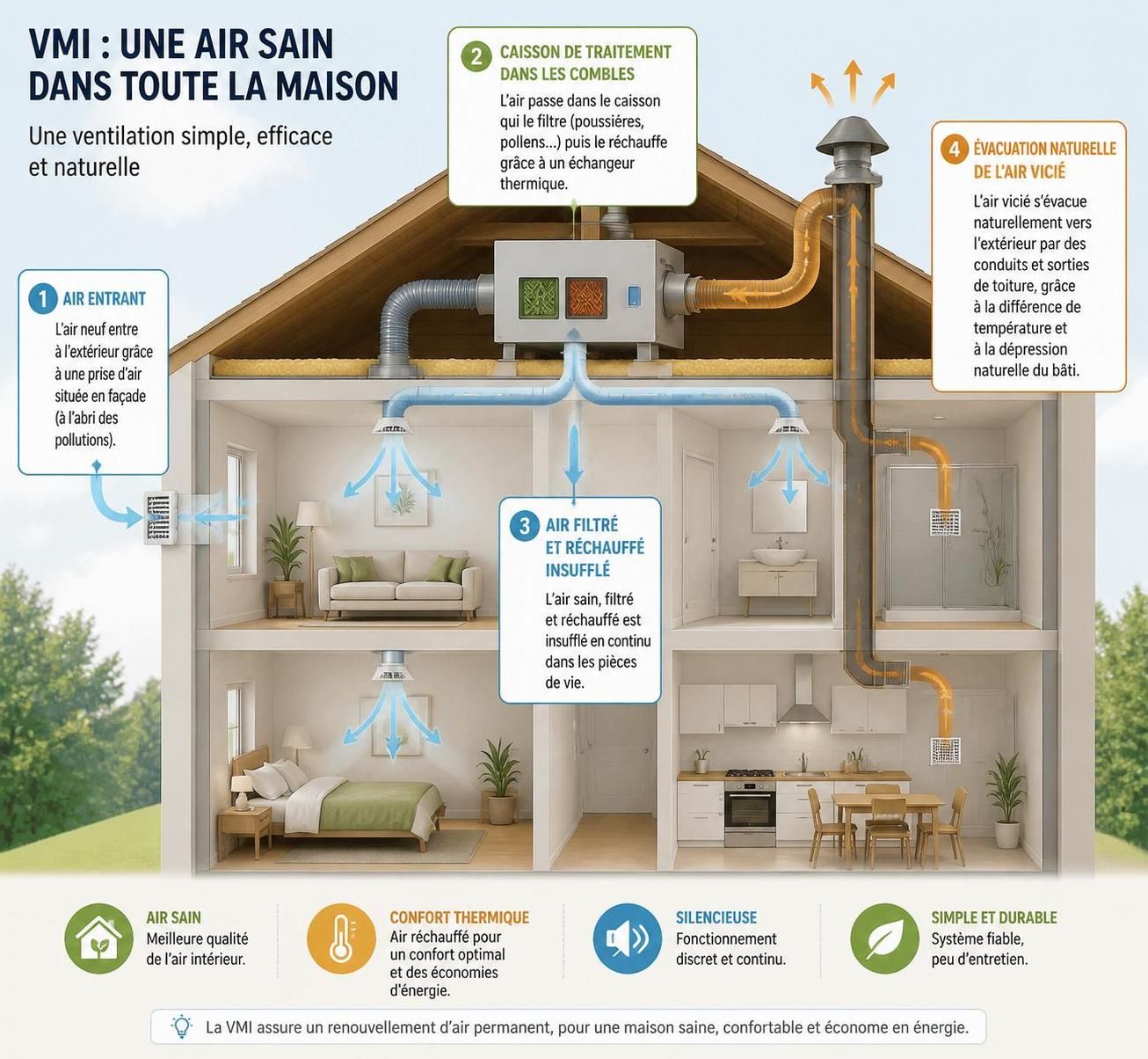 découvrez comment fonctionne la ventilation mécanique par insufflation (vmi) et évaluez si ce système est adapté aux besoins de votre maison pour un air intérieur sain et renouvelé.