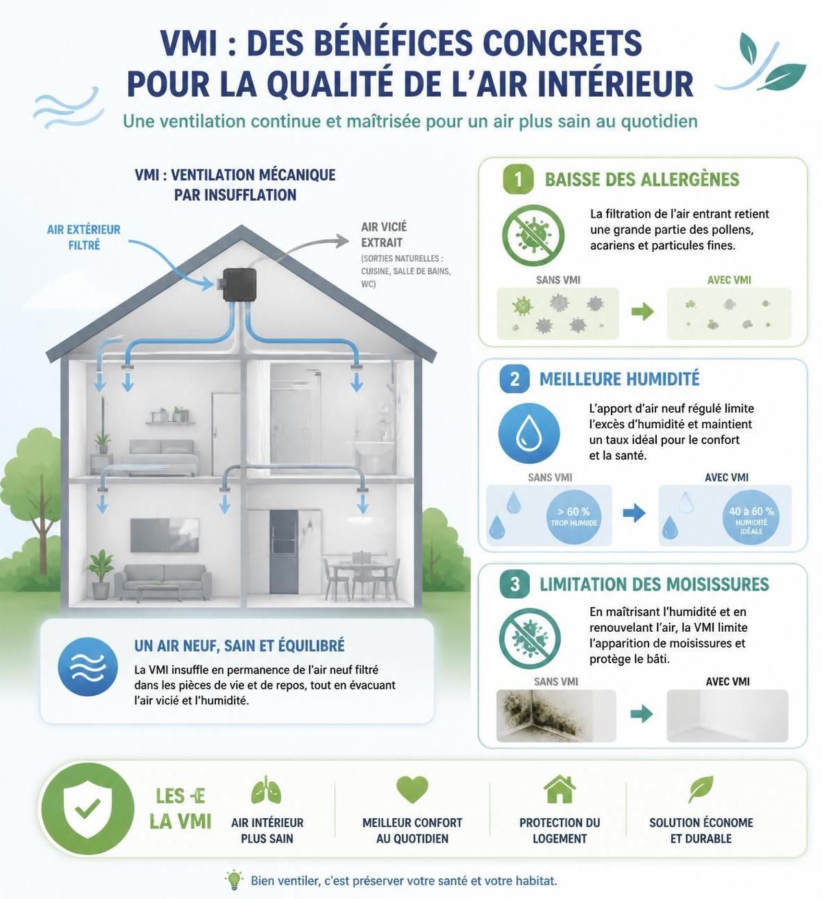 découvrez comment fonctionne la ventilation mécanique par insufflation (vmi) et évaluez si ce système est adapté à votre maison pour améliorer la qualité de l'air intérieur.