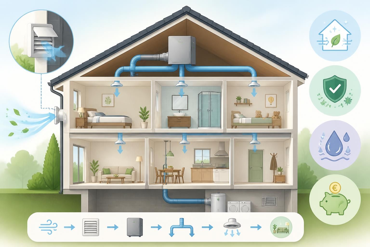 découvrez le fonctionnement de la ventilation mécanique par insufflation (vmi) et évaluez si ce système est adapté à votre maison pour un air intérieur sain et renouvelé.