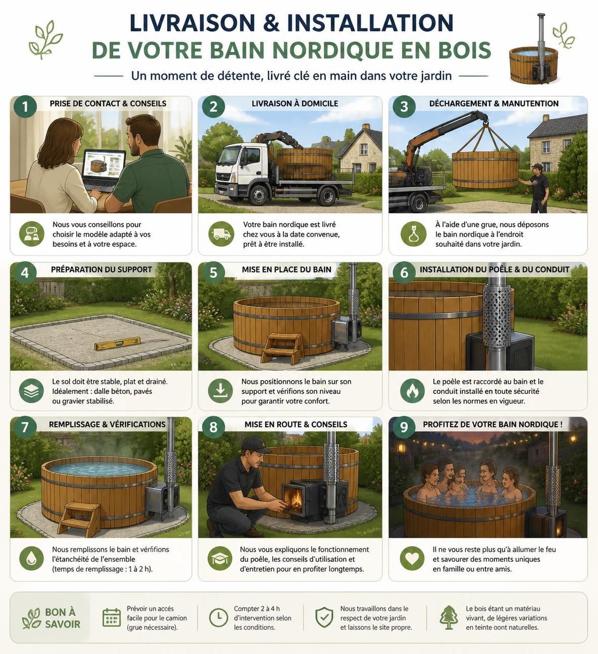 découvrez tout sur le bain nordique en bois : prix réels, conseils d'installation et budget à prévoir pour 2026 afin de profiter d'un spa naturel chez vous.