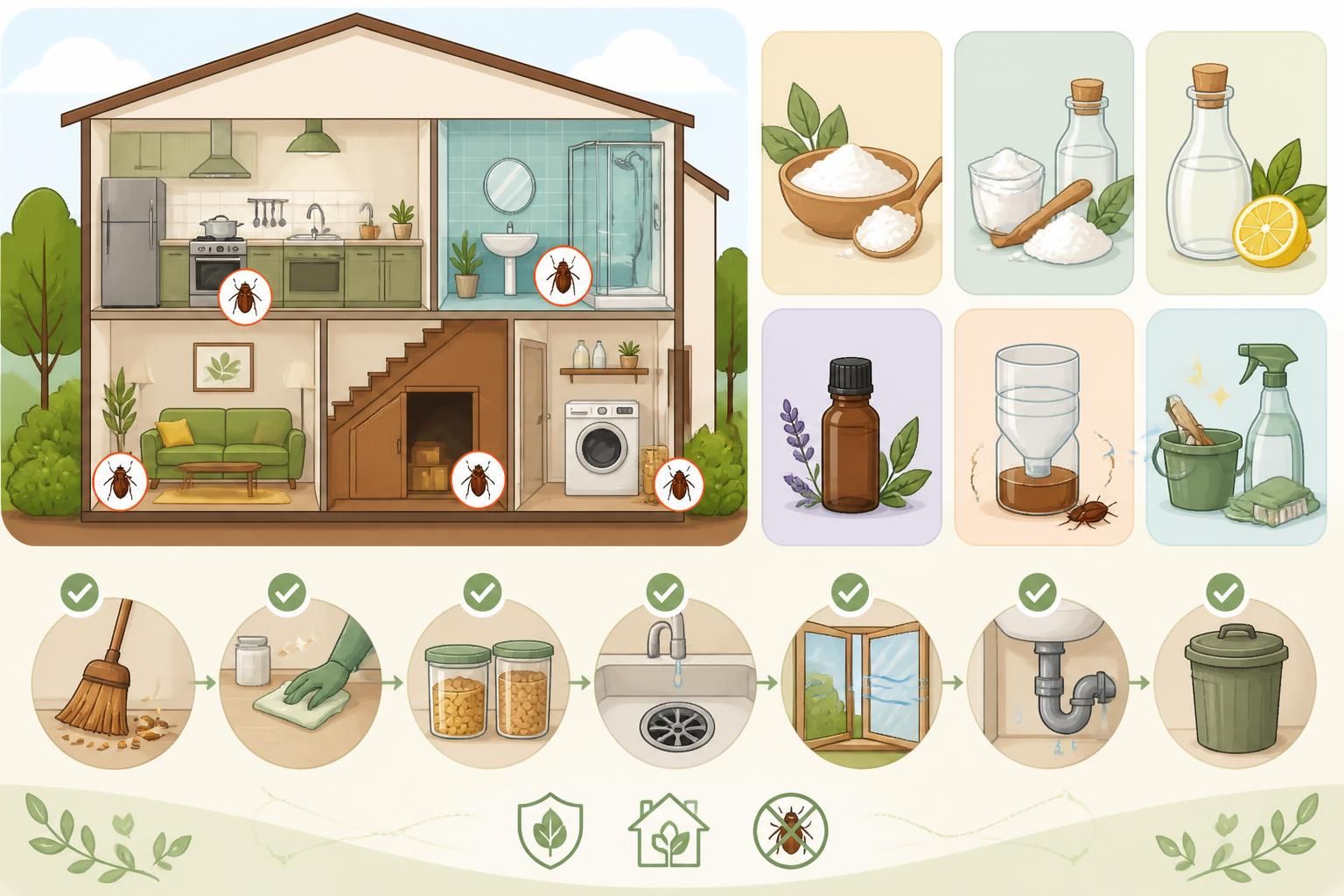 découvrez des méthodes efficaces et naturelles pour éliminer les cafards dans votre maison sans utiliser de produits nocifs, pour un intérieur sain et sécurisé.