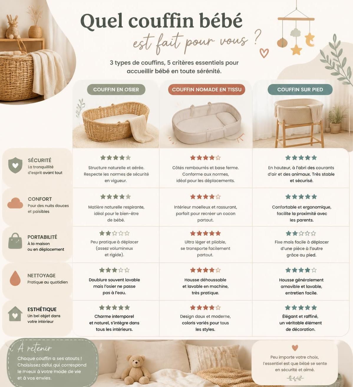 découvrez comment choisir le couffin bébé le plus sûr et pratique pour accompagner les premières semaines de votre nouveau-né en toute sérénité.