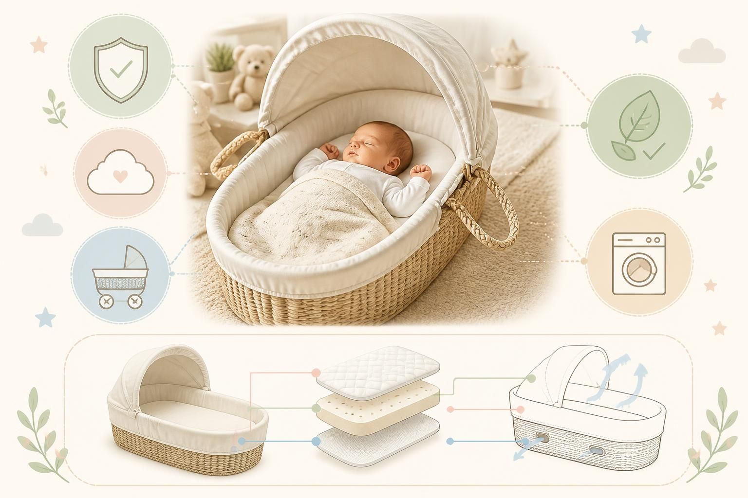 découvrez comment choisir un couffin bébé sûr et pratique, idéal pour les premières semaines de votre nouveau-né. conseils et critères essentiels pour un choix éclairé.