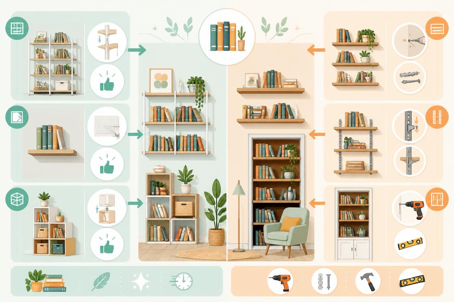 découvrez comment créer une bibliothèque murale pratique et esthétique, en aménageant un mur de livres avec ou sans perçage, pour optimiser votre espace de lecture.
