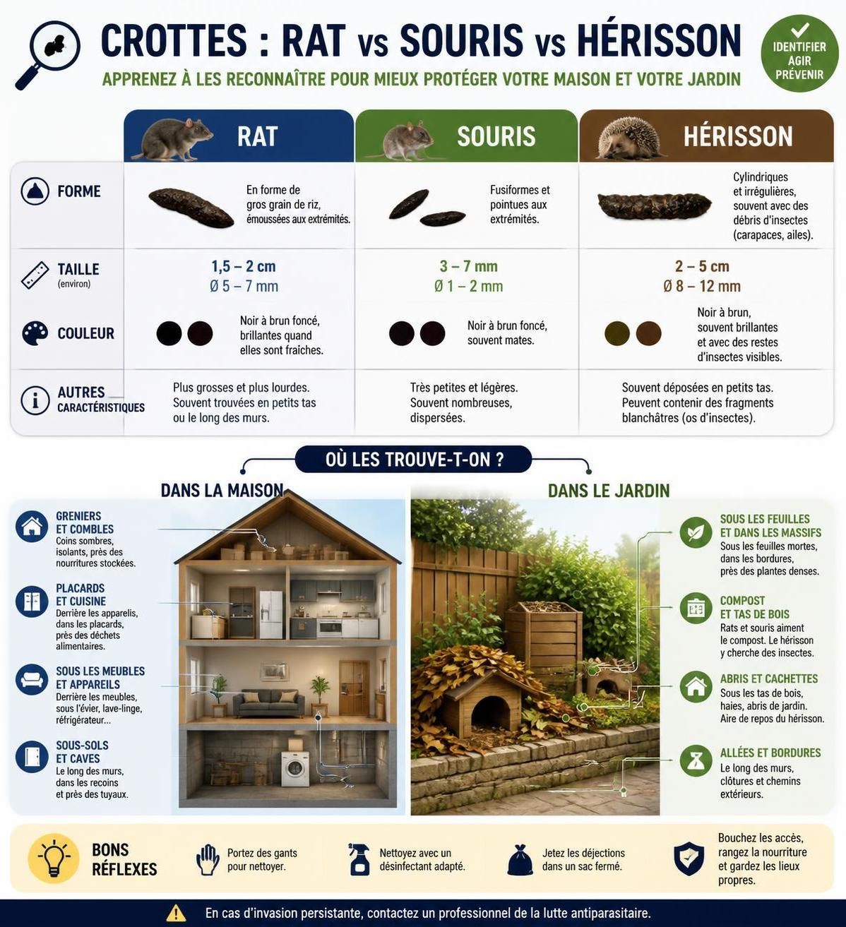 découvrez comment identifier rapidement les crottes de rat dans votre jardin ou votre maison et apprenez les meilleures méthodes pour agir efficacement et protéger votre environnement.