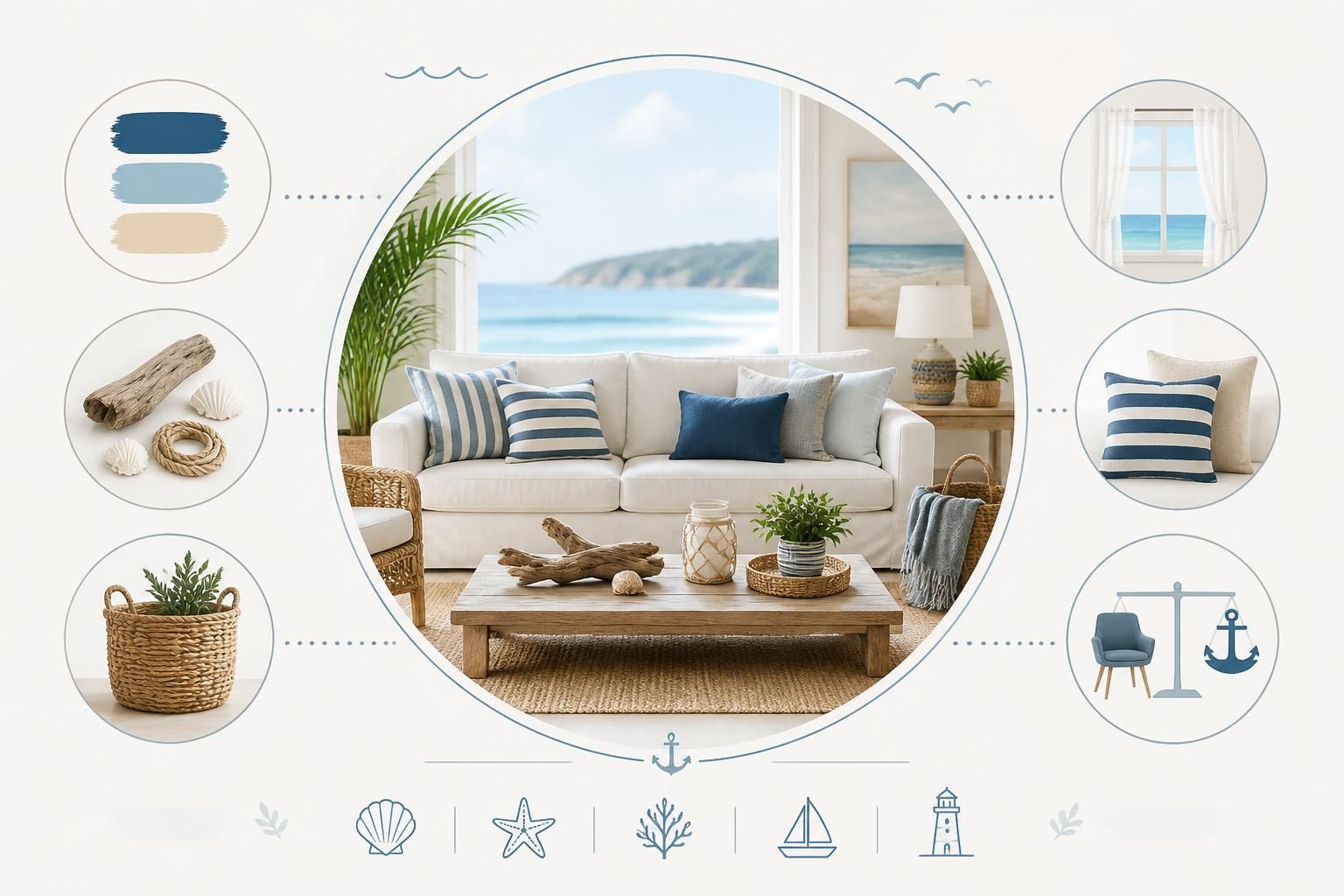 découvrez comment adopter une déco bord de mer élégante pour votre intérieur en créant une ambiance marine subtile et sans excès, alliant naturel et douceur.