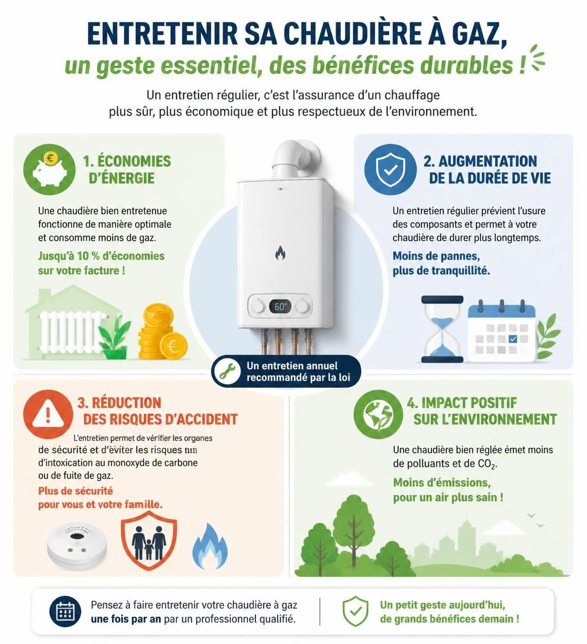 découvrez quand réaliser la révision de votre chaudière à gaz et apprenez les meilleures astuces pour entretenir votre équipement afin de prolonger sa durée de vie et assurer son efficacité.