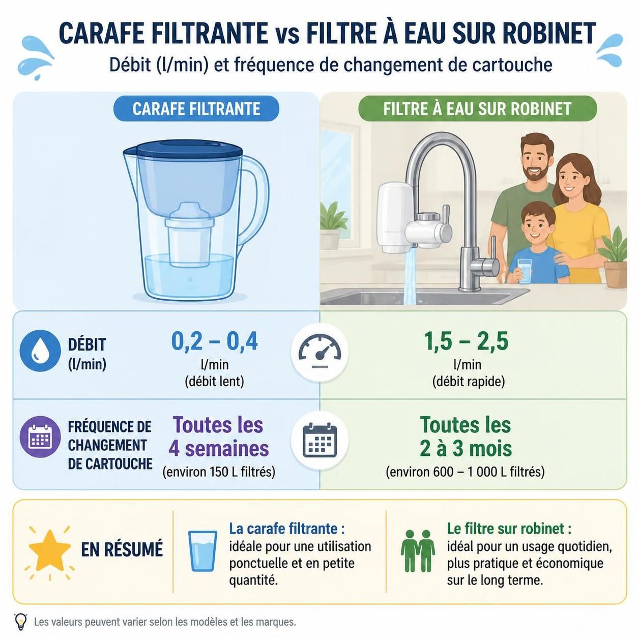découvrez notre comparatif des meilleurs filtres à eau pour robinet et trouvez la solution idéale pour une eau pure et saine directement chez vous.