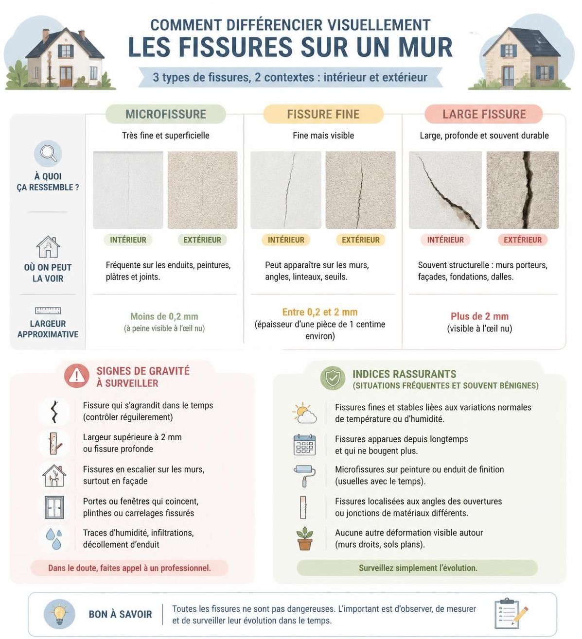 découvrez comment identifier si une fissure dans un mur est dangereuse ou sans gravité grâce à nos conseils d'experts pour assurer la sécurité de votre habitation.