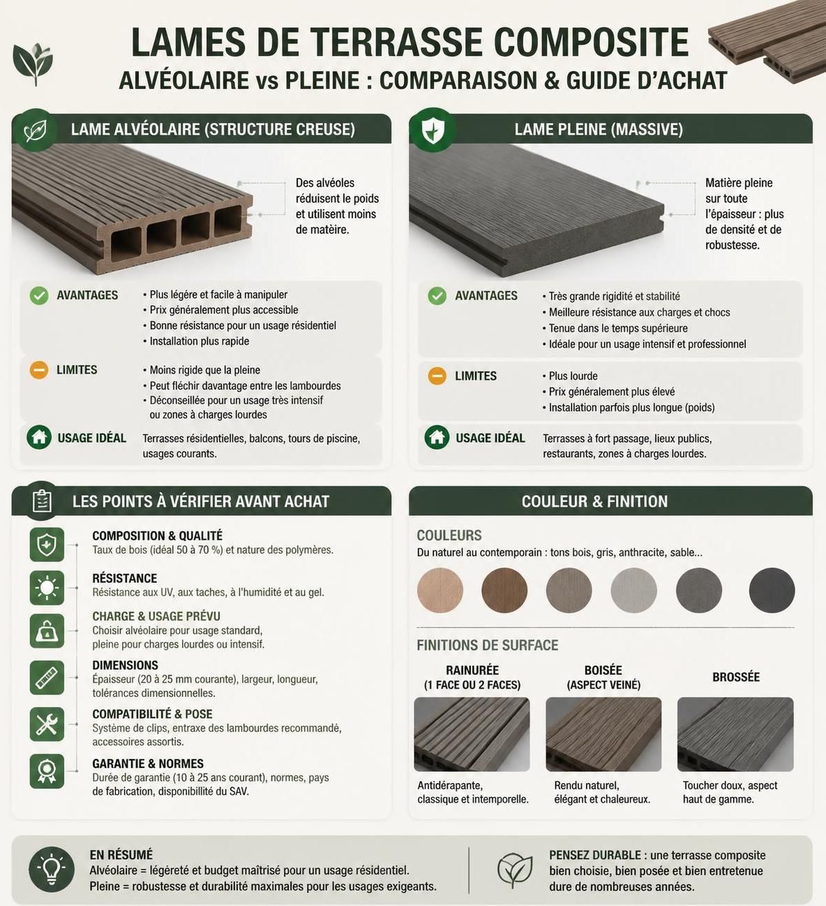 découvrez tout sur la lame de terrasse composite : prix, durée de vie, et conseils pour bien la choisir afin d'optimiser votre aménagement extérieur.