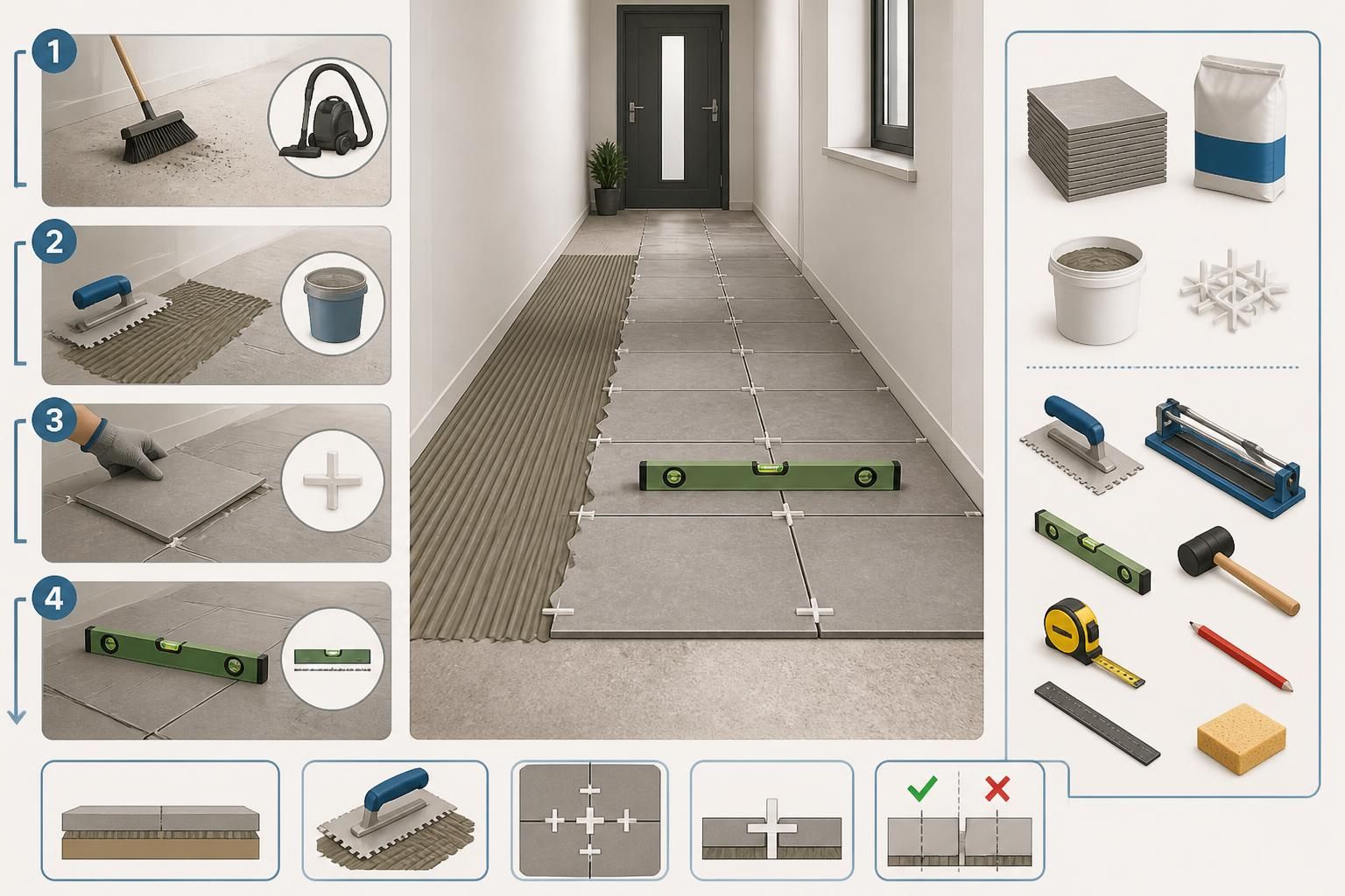 découvrez les techniques et matériaux adaptés pour poser des carreaux dans un couloir étroit et obtenir un résultat propre et esthétique.