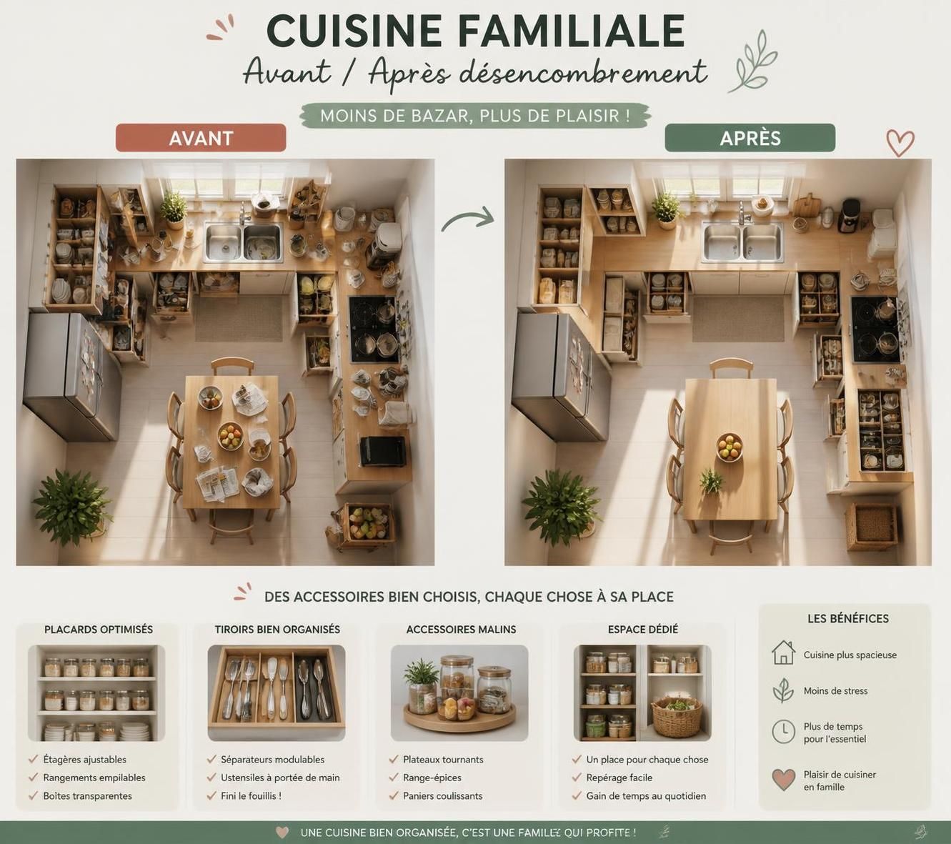 découvrez des solutions intelligentes pour ranger votre cuisine efficacement et optimiser chaque centimètre d'espace. astuces pratiques et conseils pour une organisation parfaite.