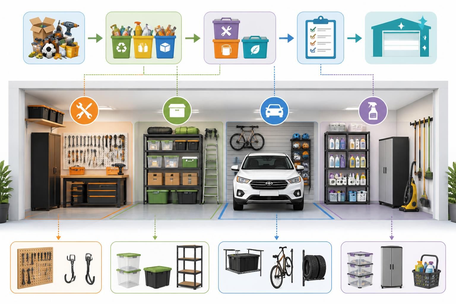 découvrez des méthodes efficaces de tri et des solutions de rangement pour organiser votre garage et gagner de la place, enfin y voir clair facilement.