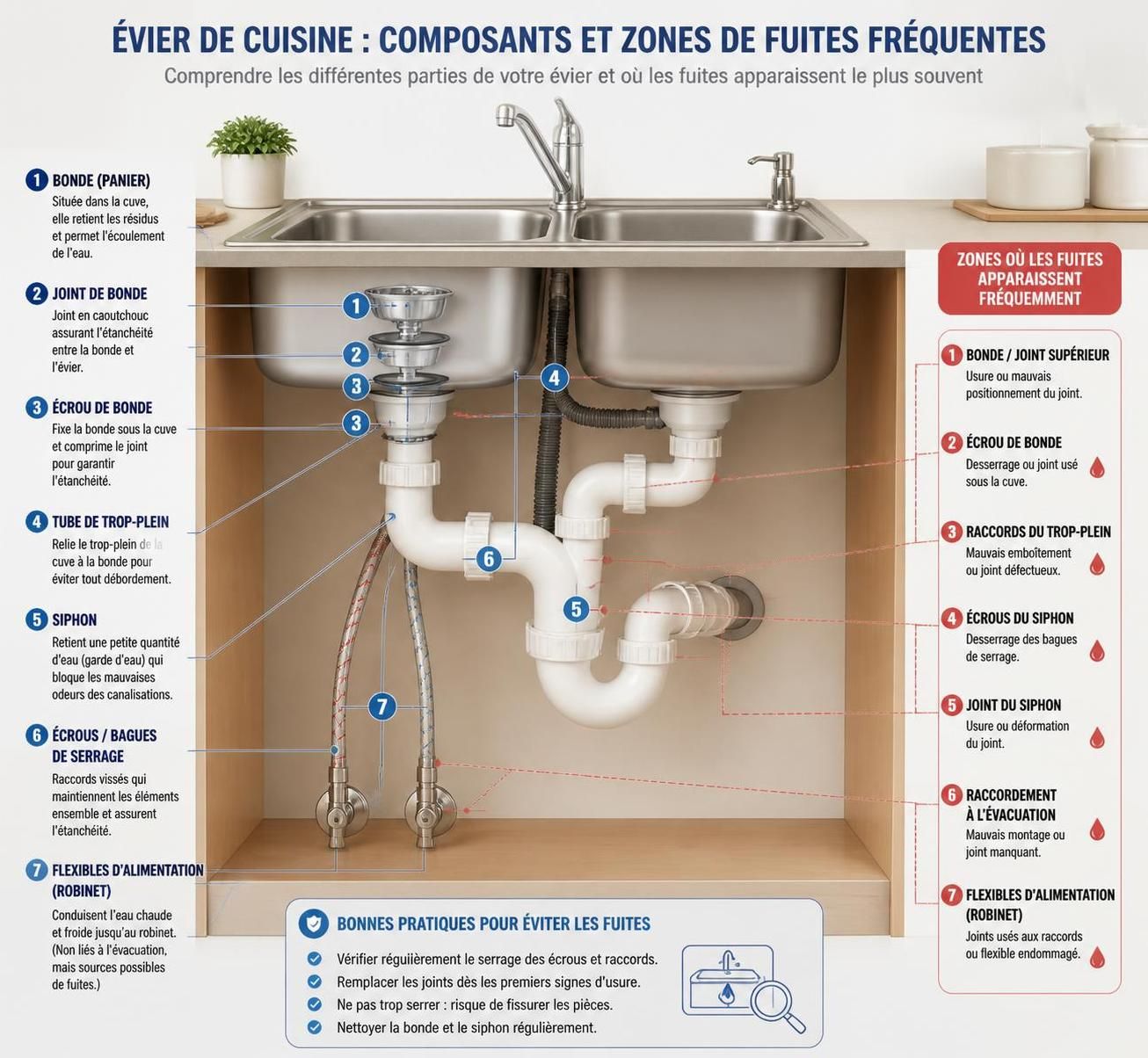découvrez des gestes simples pour réparer une fuite sous l'évier vous-même avant de faire appel à un plombier. astuces pratiques et étapes faciles à suivre.