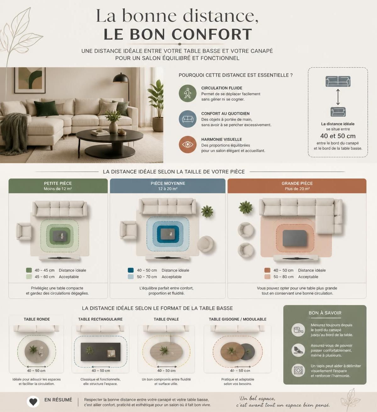 découvrez comment choisir la table basse idéale en fonction de votre canapé, de l'espace disponible et de l'usage pour allier style et fonctionnalité dans votre salon.