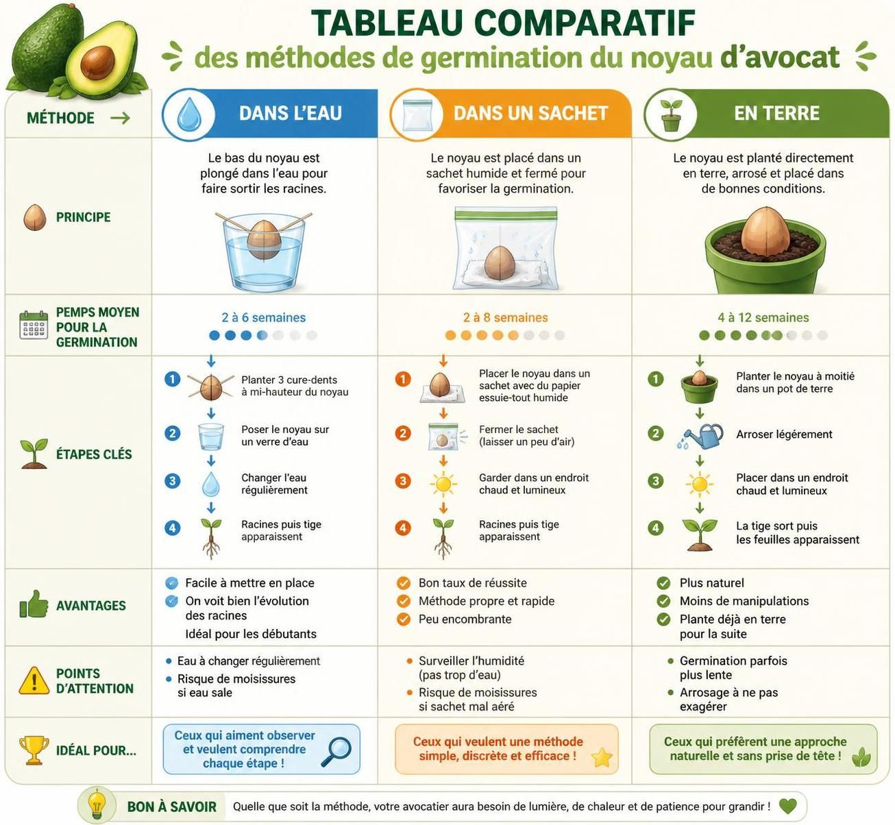 apprenez à faire pousser un avocatier en pot depuis le noyau et découvrez nos conseils pour entretenir votre plante et profiter d'un bel avocatier chez vous.