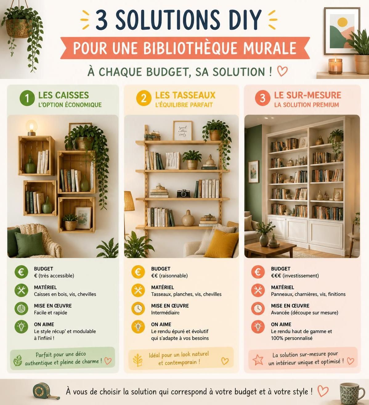découvrez comment créer une bibliothèque murale diy adaptée à votre budget et apprenez les meilleures astuces pour organiser efficacement vos livres.