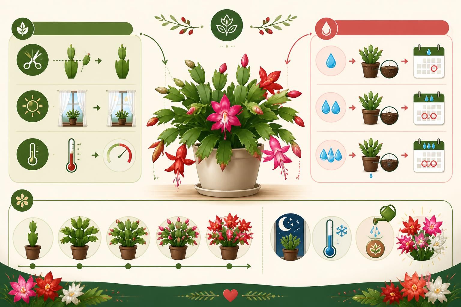 découvrez comment entretenir et arroser votre cactus de noël (schlumbergera) pour réussir une floraison éclatante grâce à nos conseils pratiques et secrets de jardinage.