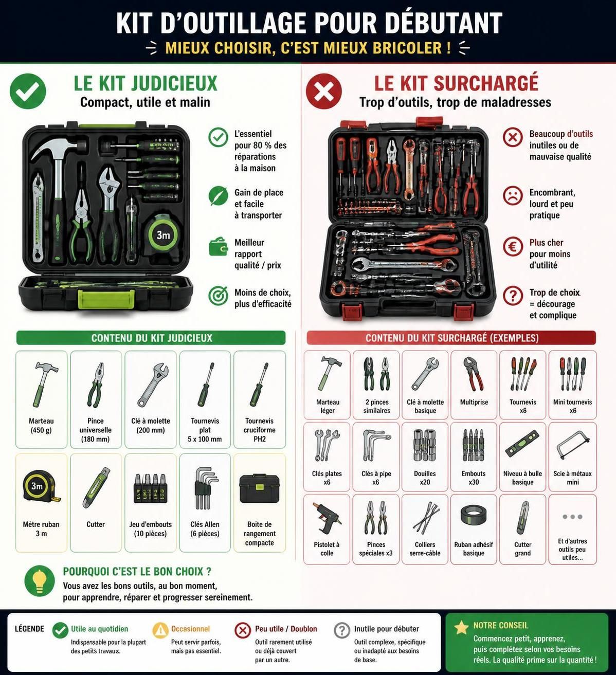 découvrez la liste essentielle des outils de bricolage pour débuter sans dépenser une fortune. choisissez les indispensables pour réussir vos projets facilement et à petit prix.
