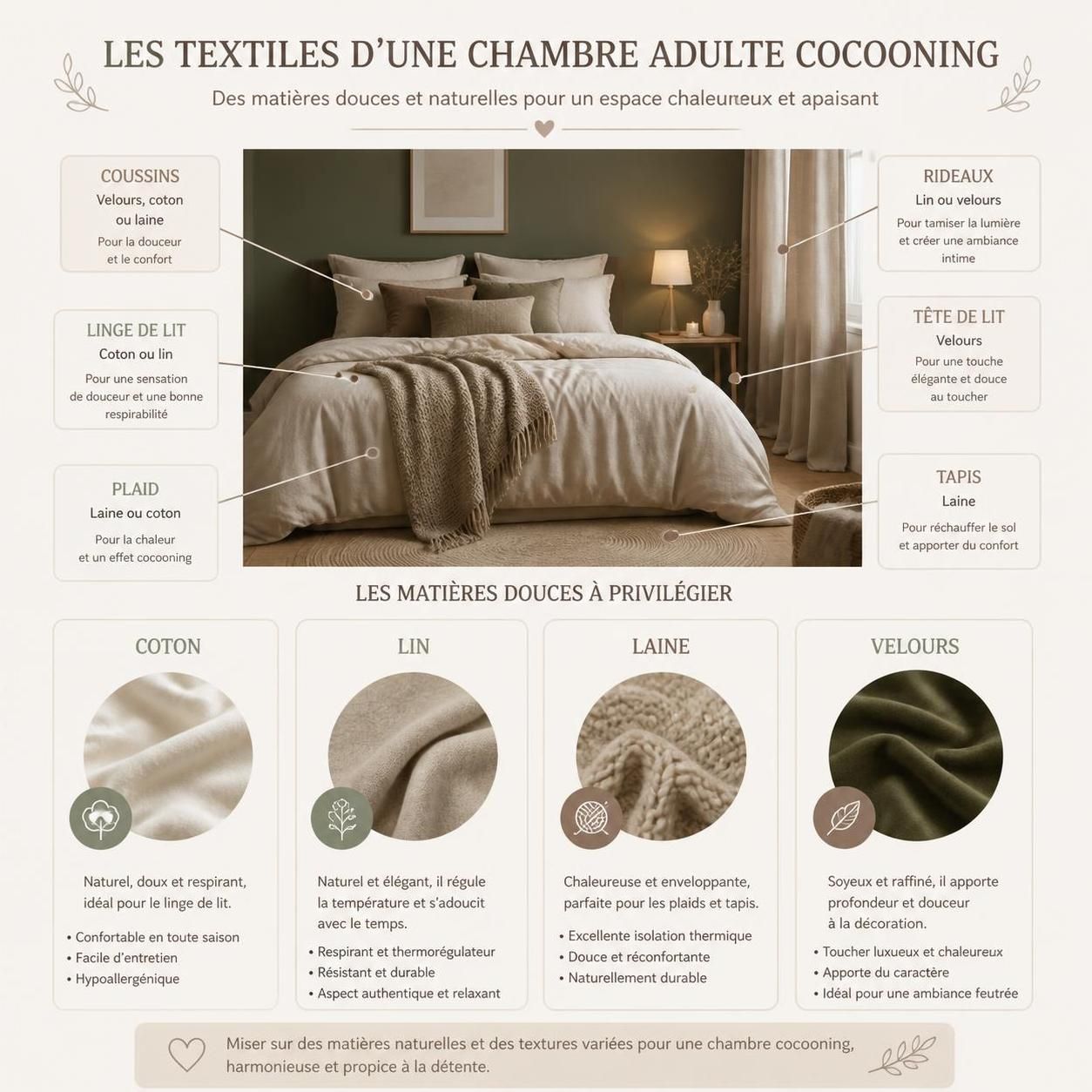 découvrez comment créer une déco chambre adulte cocooning avec les éléments clés pour un espace apaisant et reposant, alliant confort, douceur et ambiance chaleureuse.