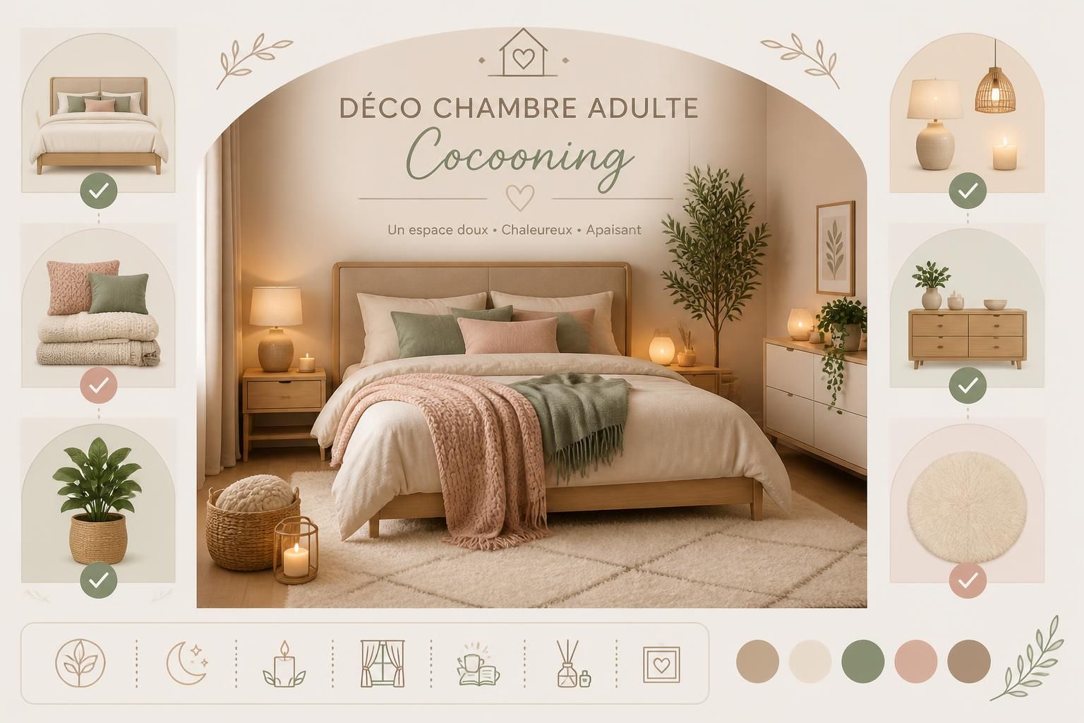découvrez comment créer une déco chambre adulte cocooning grâce aux éléments essentiels pour un espace apaisant et reposant, idéal pour se détendre et bien dormir.