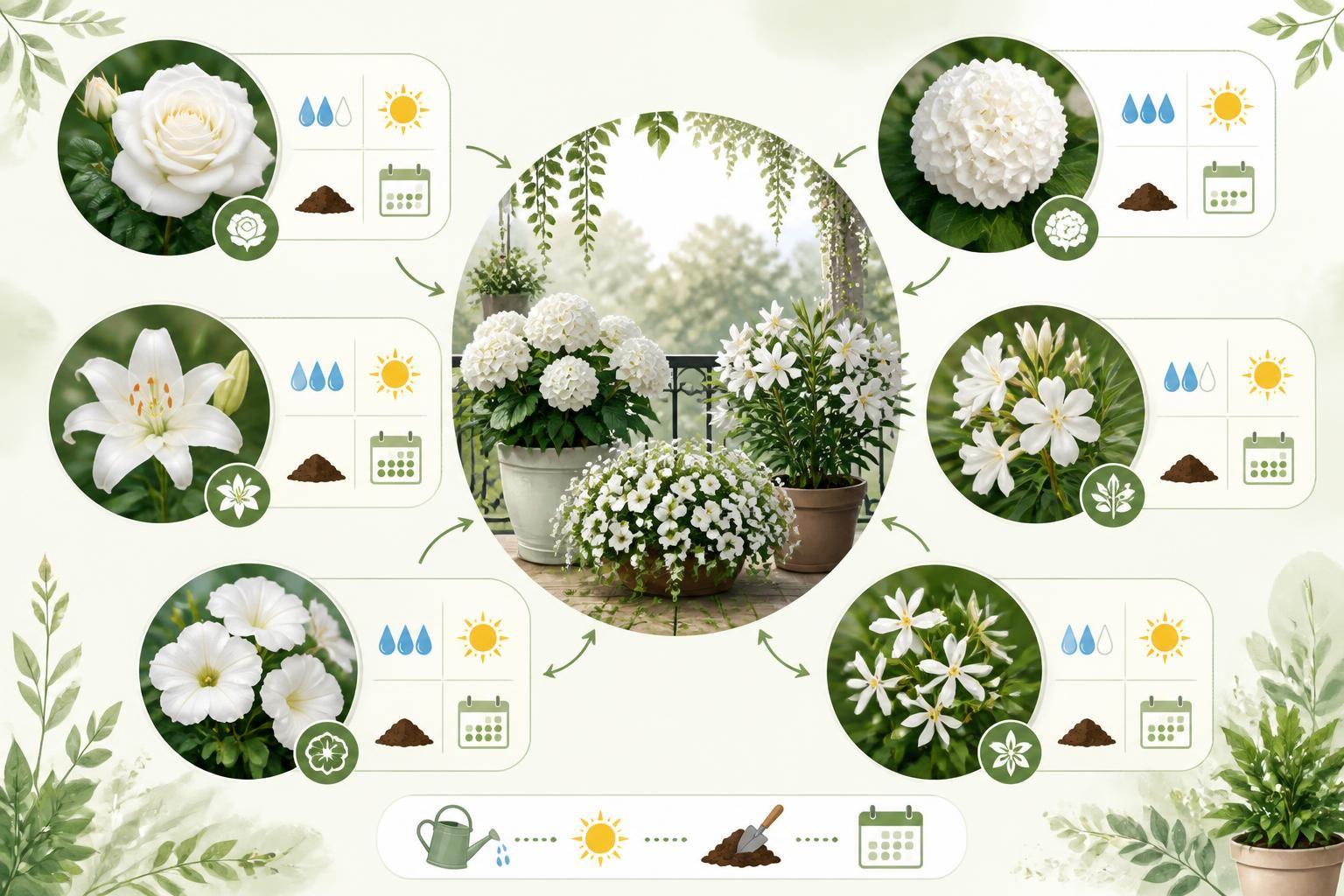 découvrez les plus belles fleurs blanches idéales pour votre jardin ou balcon, avec leurs besoins spécifiques en entretien pour un espace fleuri et élégant toute l'année.