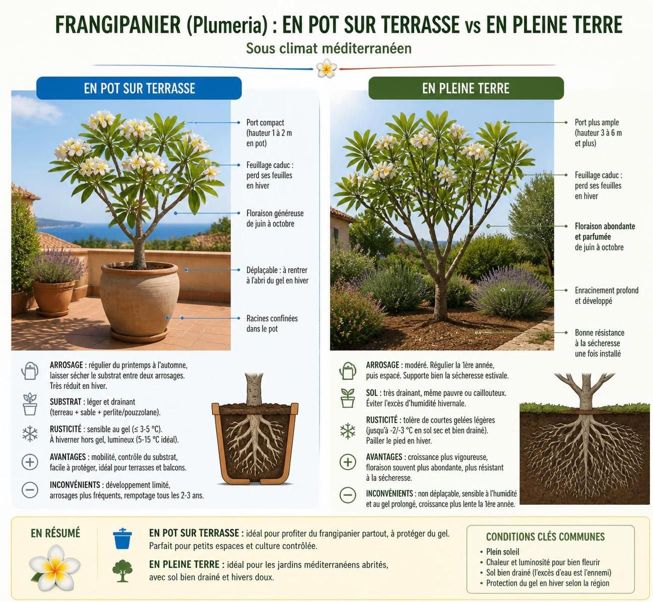 découvrez comment cultiver le frangipanier en intérieur ou en pleine terre en france et profitez de cette plante exotique aux fleurs magnifiques toute l'année.