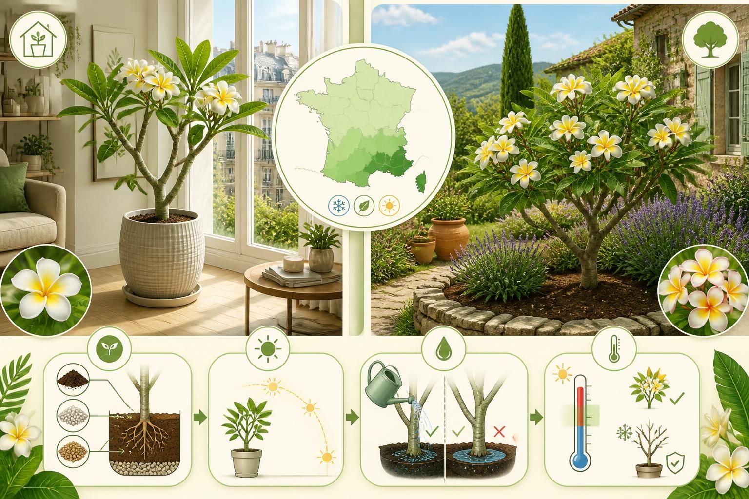découvrez comment cultiver le frangipanier en intérieur ou en pleine terre en france, avec des conseils pour réussir l'entretien de cette plante exotique chez vous.