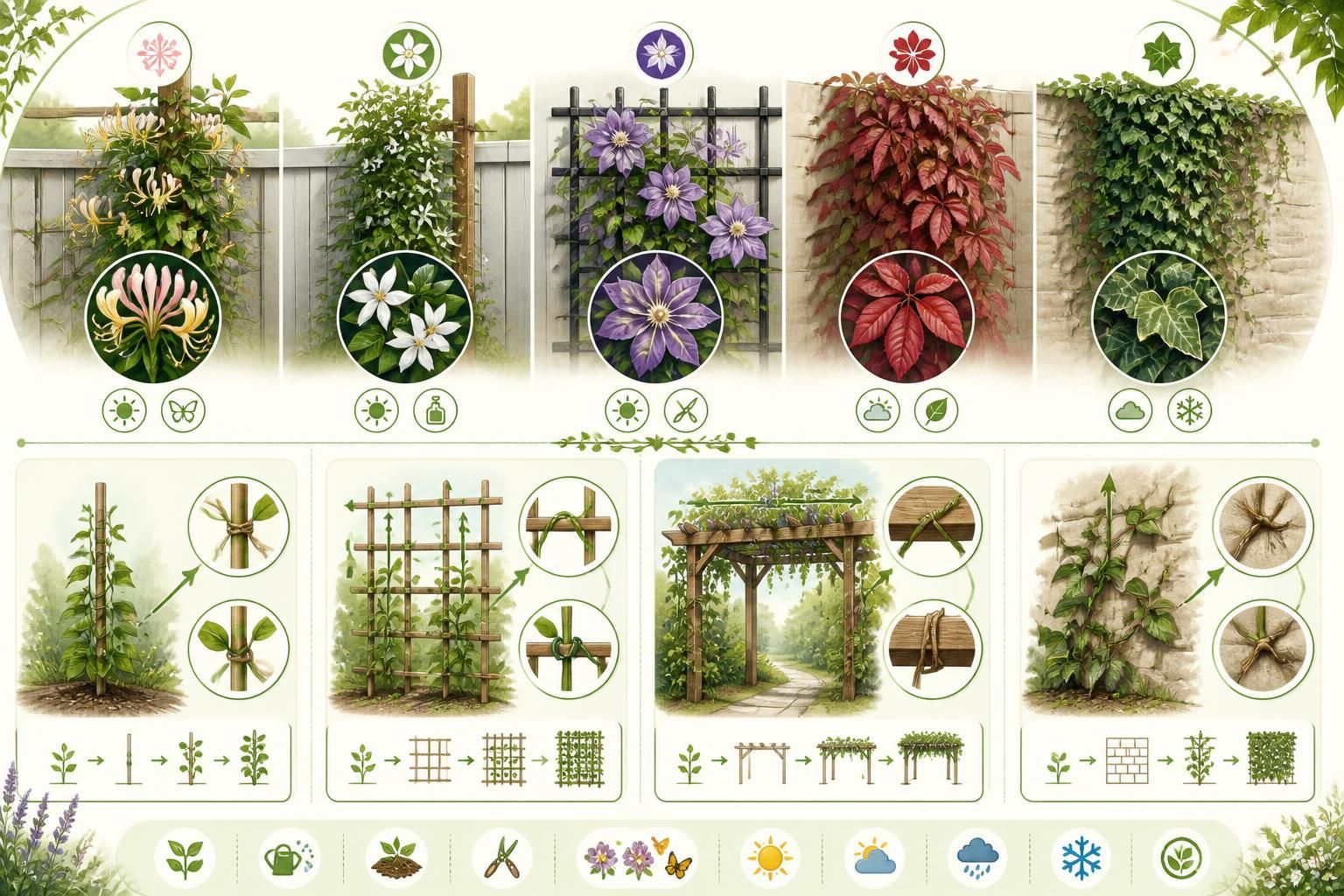 découvrez les meilleures plantes grimpantes pour embellir vos clôtures et pergolas, ainsi que des conseils pratiques pour bien les guider et les entretenir.