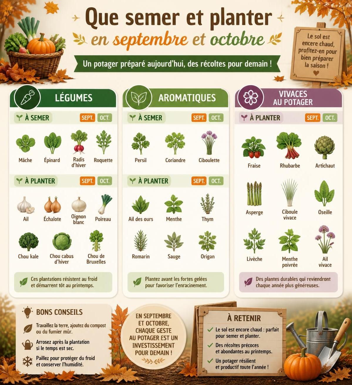 découvrez quoi planter en septembre-octobre dans votre potager d'automne pour profiter de récoltes fraîches tout l'hiver. conseils pratiques et astuces jardinage.