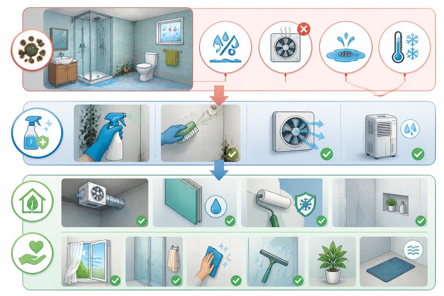 découvrez comment prévenir les moisissures dans la salle de bain grâce à l’identification des causes, des traitements efficaces et des solutions durables pour un espace sain et propre.