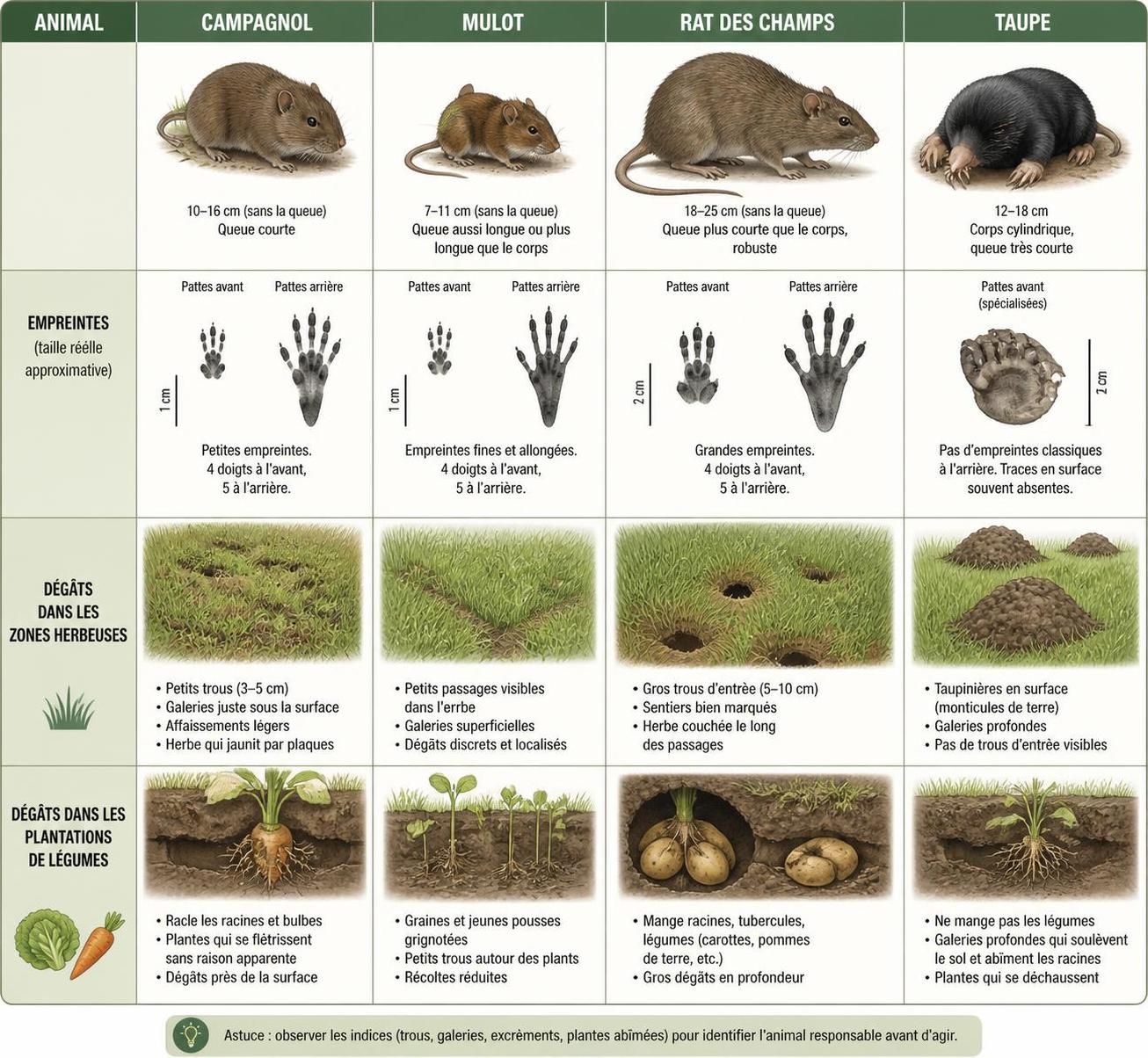 découvrez comment reconnaître le rat des champs au jardin et apprenez des méthodes efficaces pour vous en débarrasser afin de protéger vos plantations.