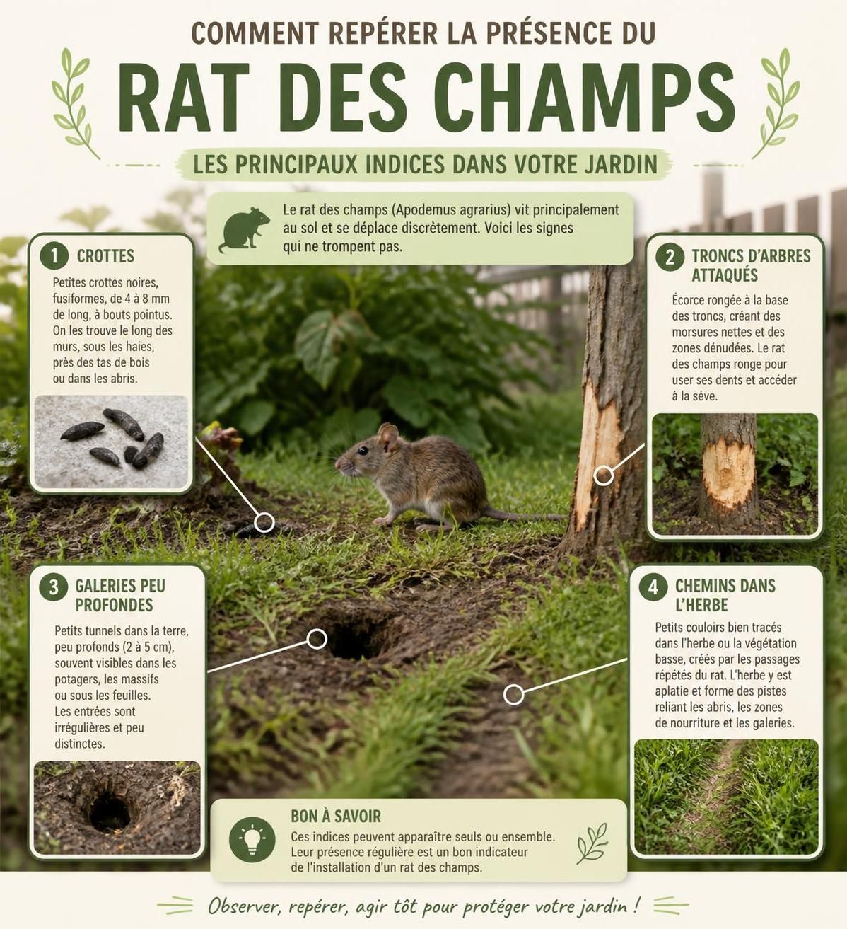 découvrez comment identifier le rat des champs dans votre jardin et apprenez des méthodes efficaces pour vous en débarrasser et protéger vos plantations.