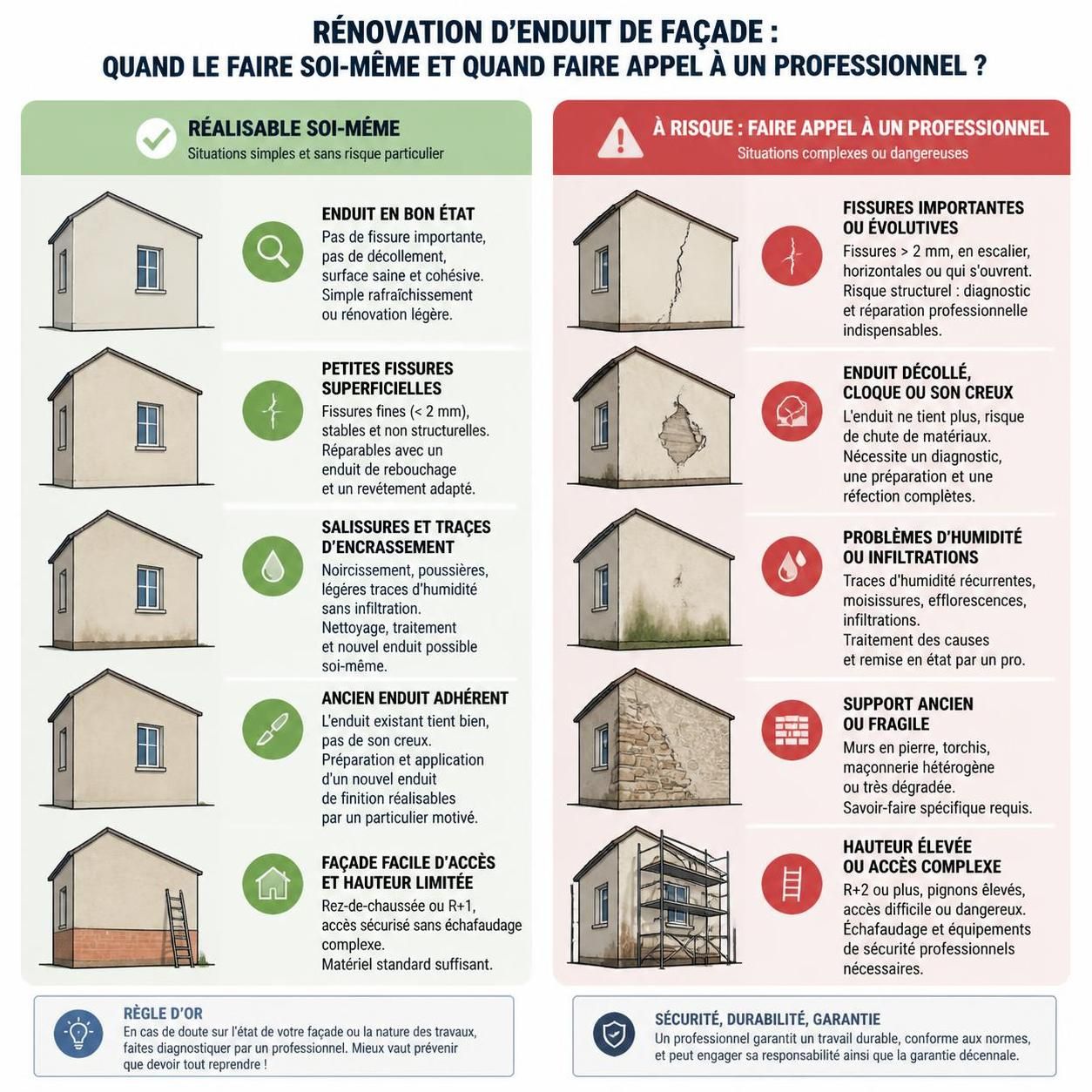 apprenez à refaire l'enduit de votre façade vous-même : découvrez quand cette tâche est réalisable et les étapes clés pour réussir votre projet en toute sécurité.